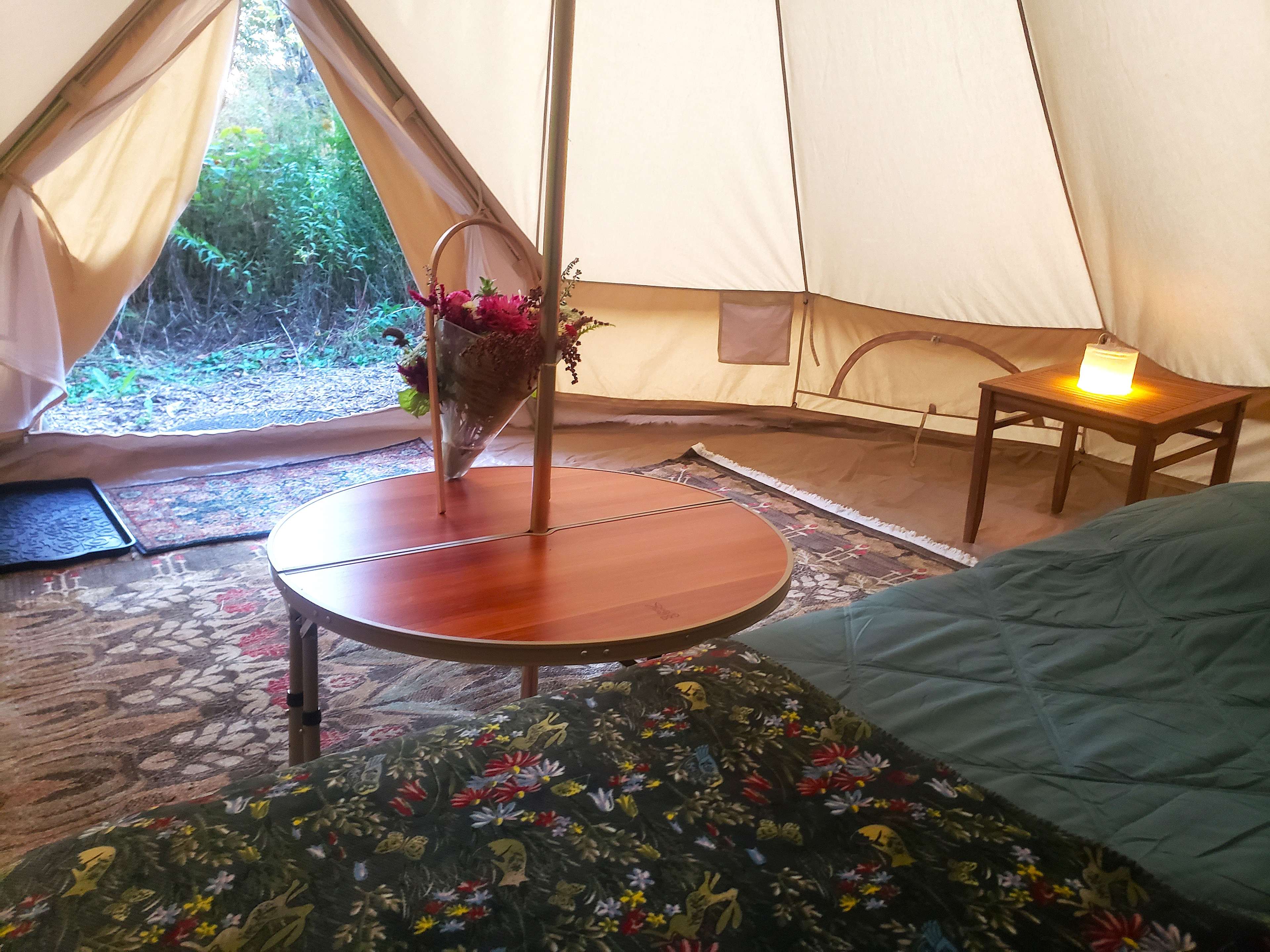 A peaceful retreat, surrounded by the beauty of forest and garden, screened from view by a hazel-tree hedge. It may not be quite as legendary as Saint Kentigern himself, but there's ample space for your own dreams and stories!