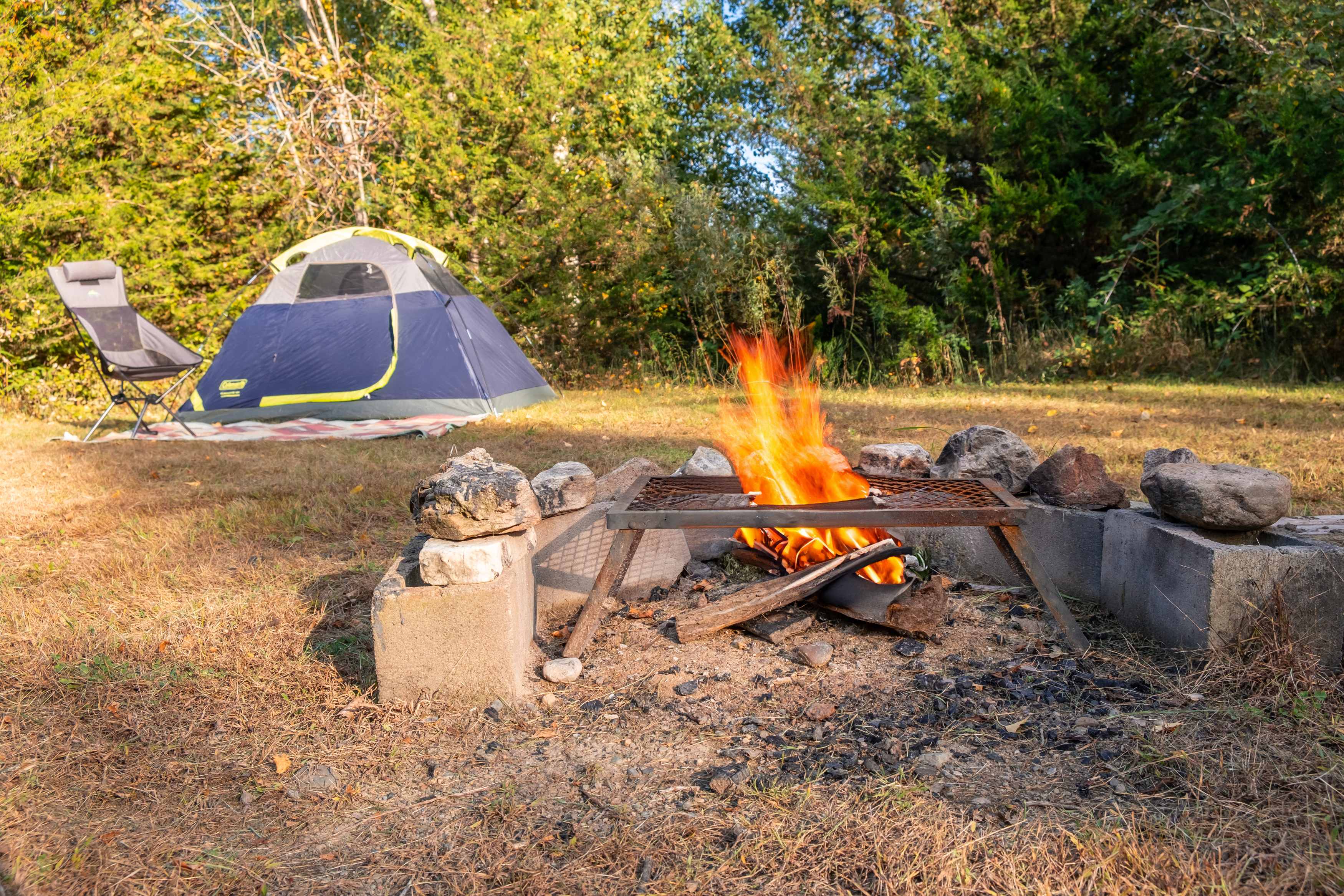 Big fire pit.