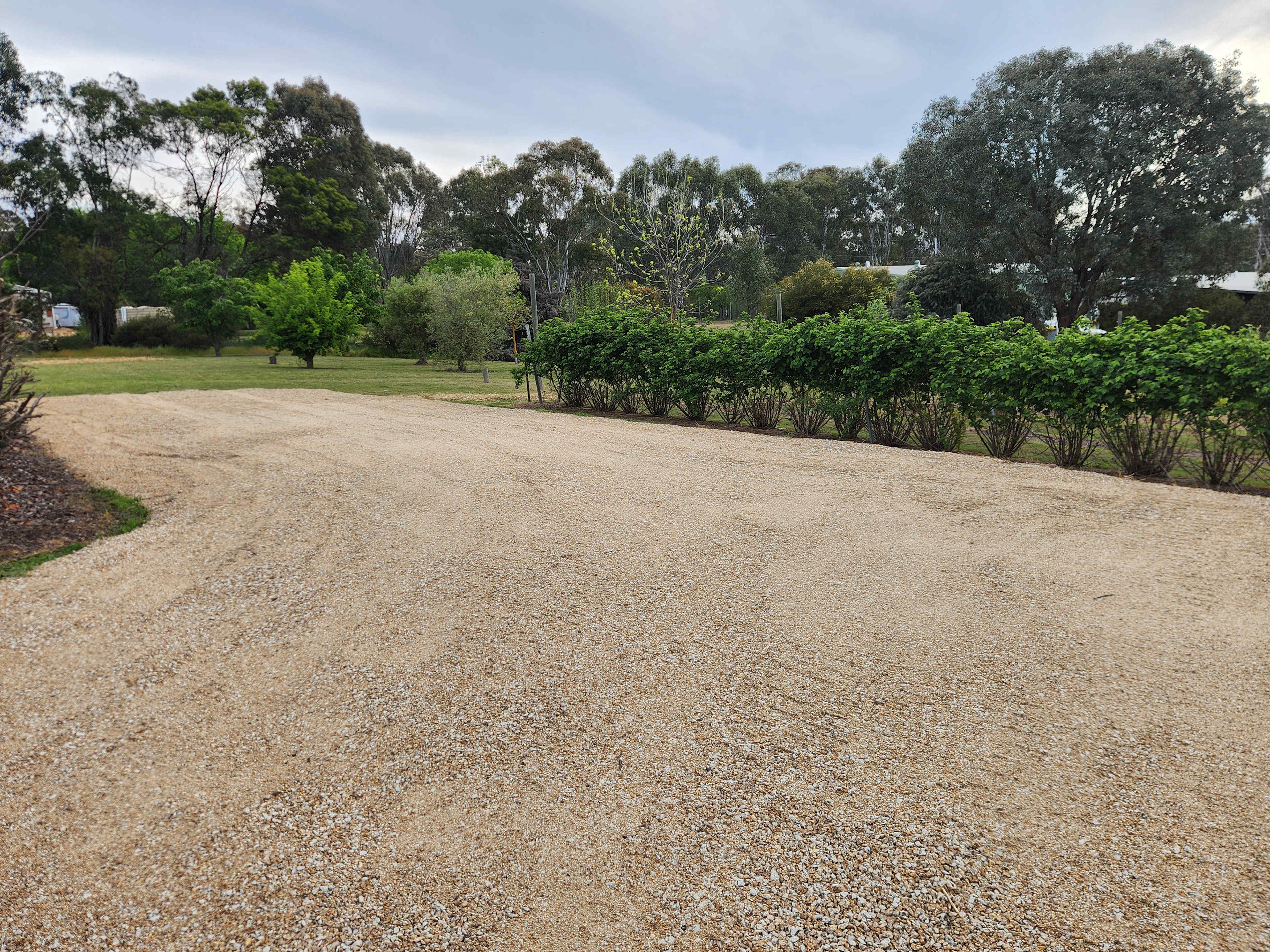 Gravelled site