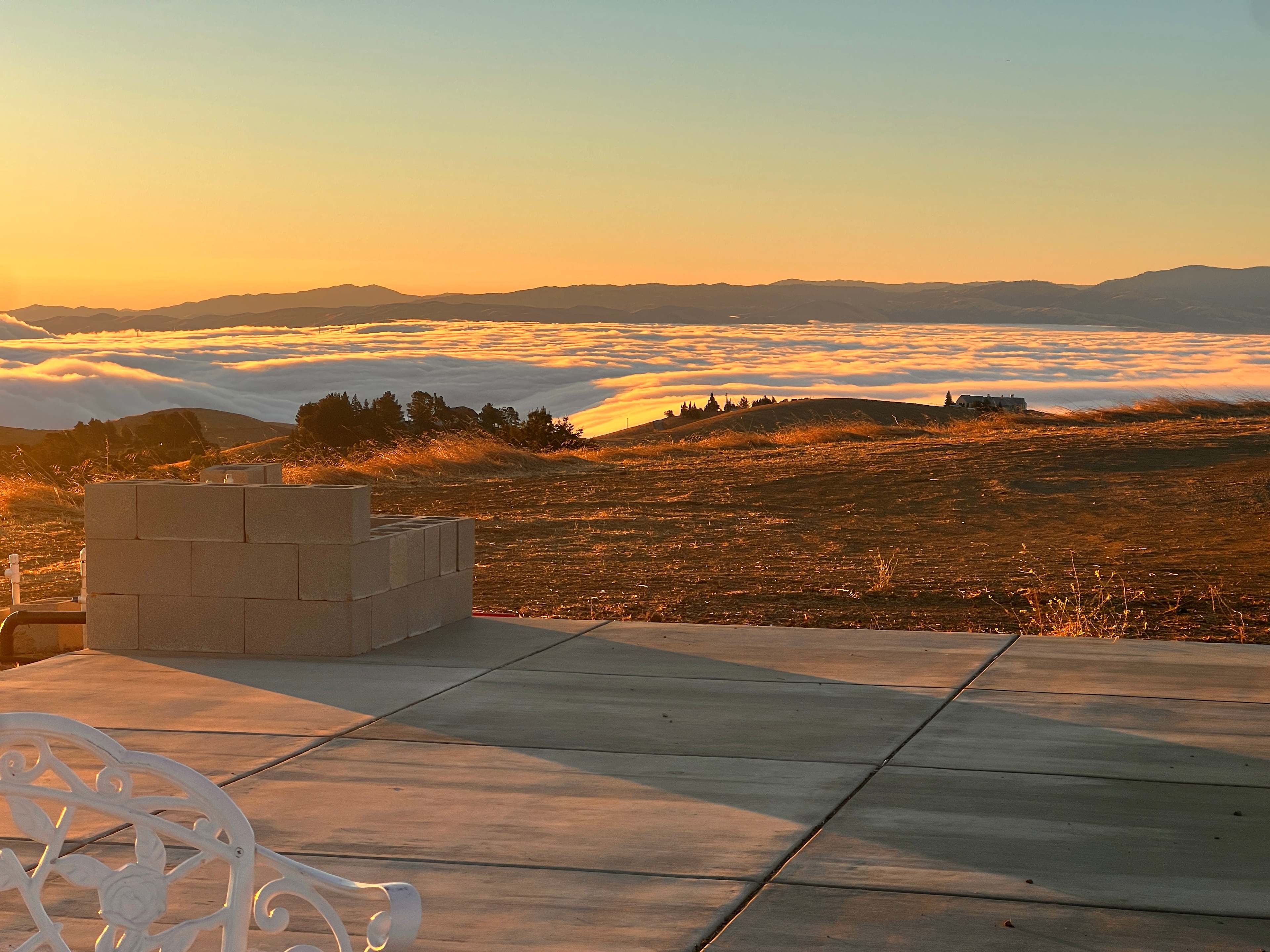 Above the clouds 

