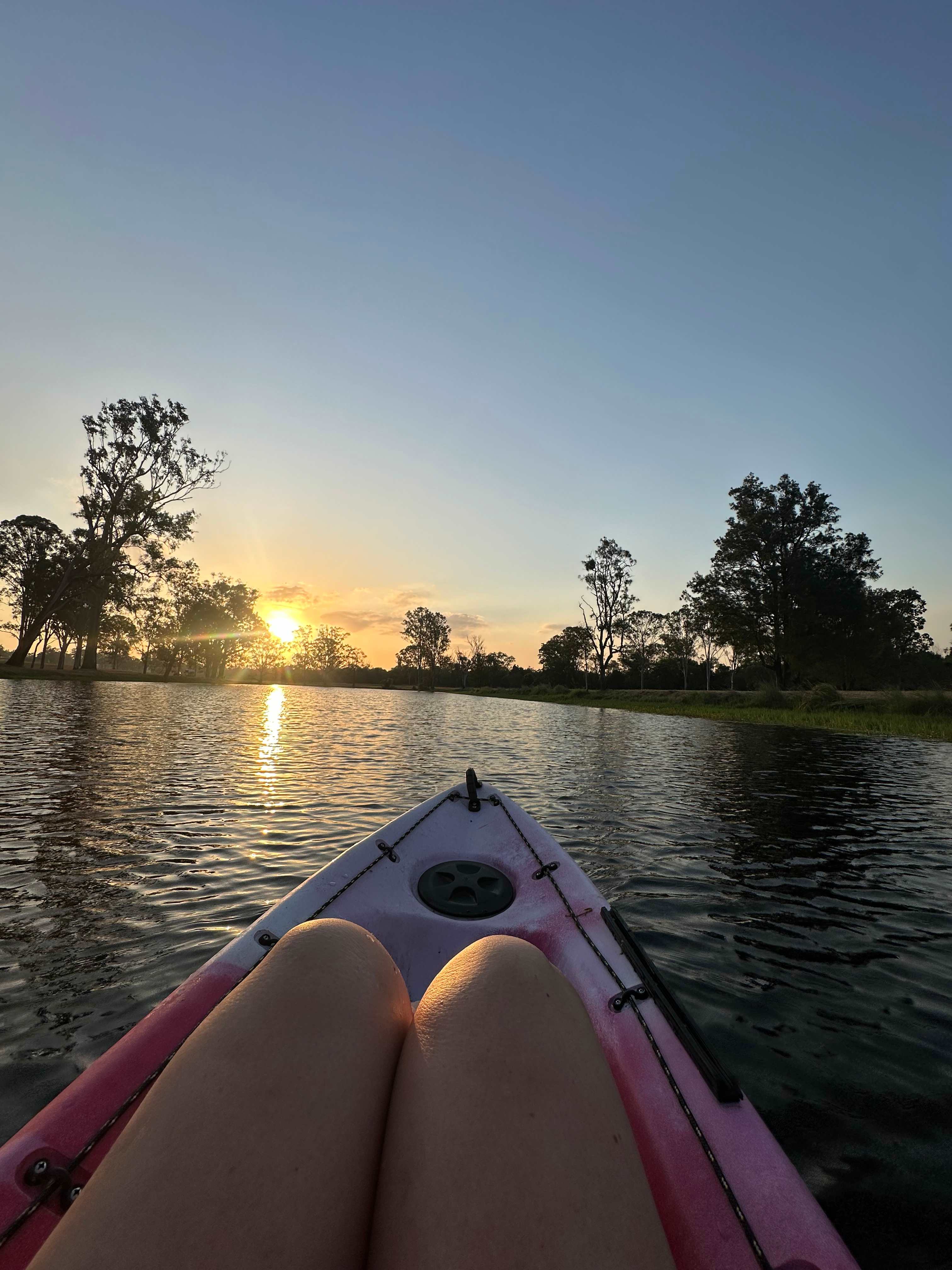 Watch the sun go down as you enjoy floating your cares away 🫶