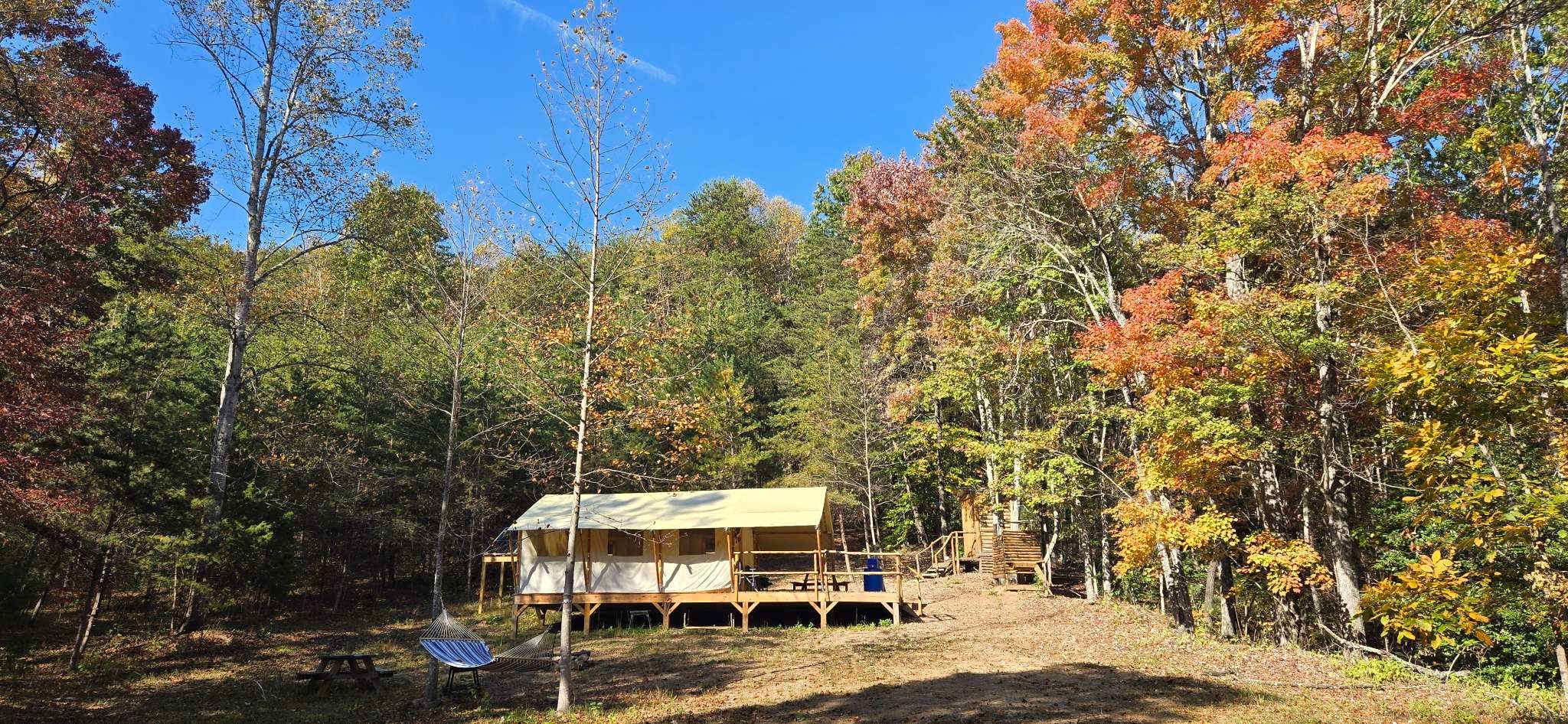 Tent 3 in the Fall.
Overview