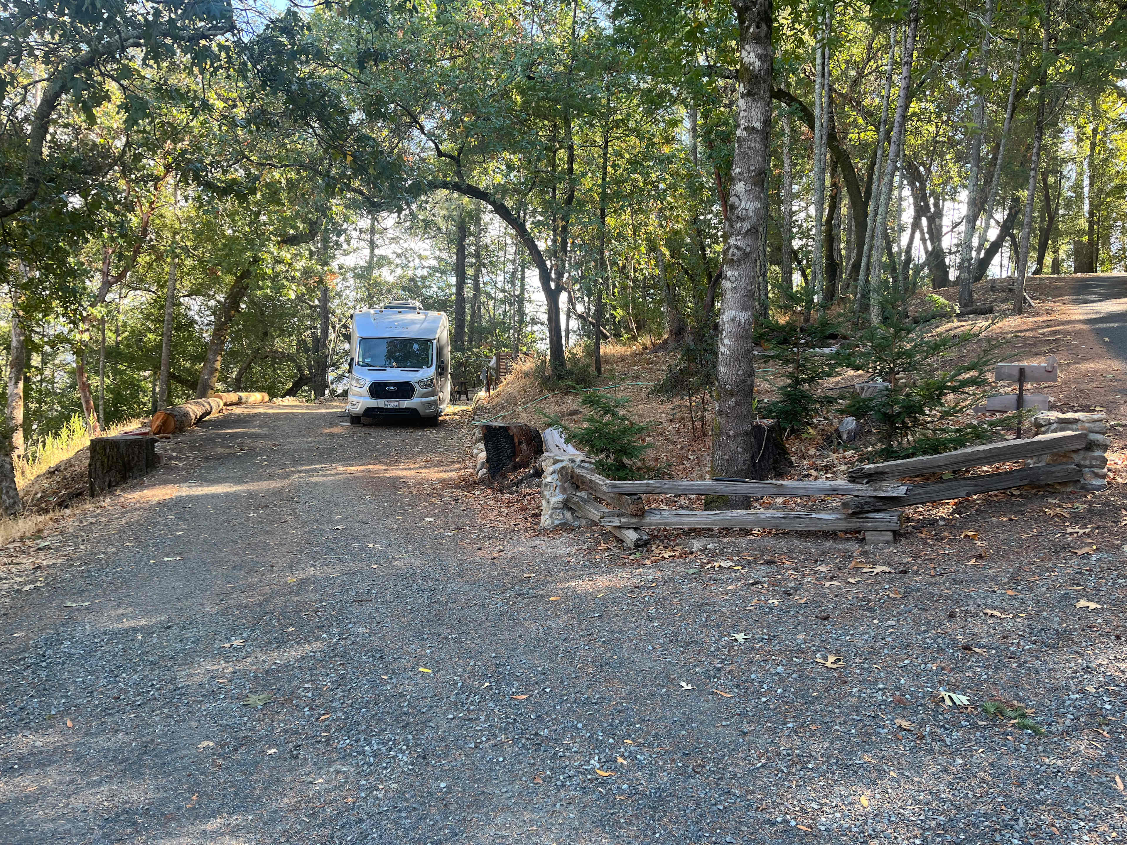 The Camp, off our driveway. Situated at the mid point of our driveway, about 150 yards from our home.