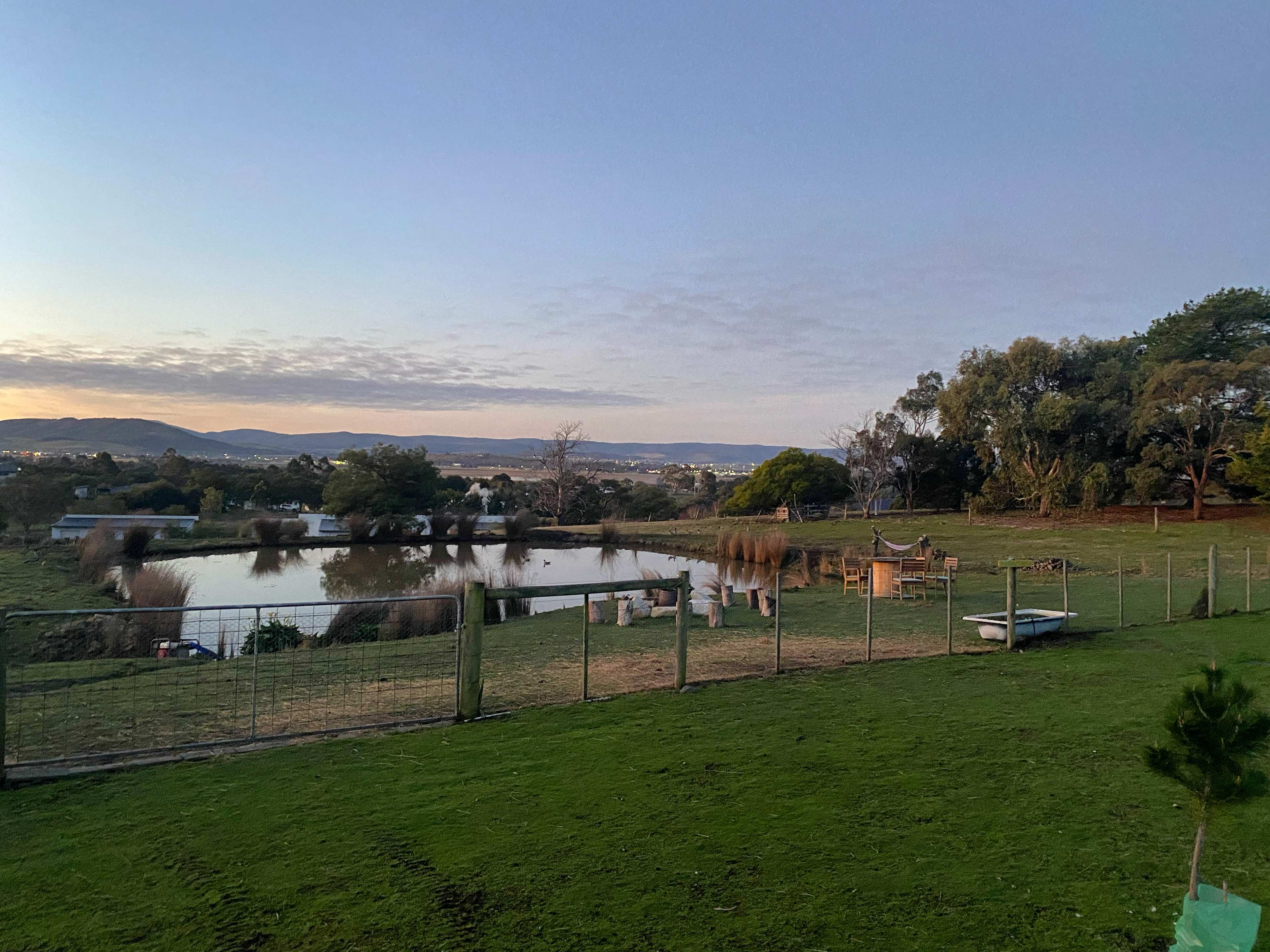 The shared facilities viewed from the Duck Hole site