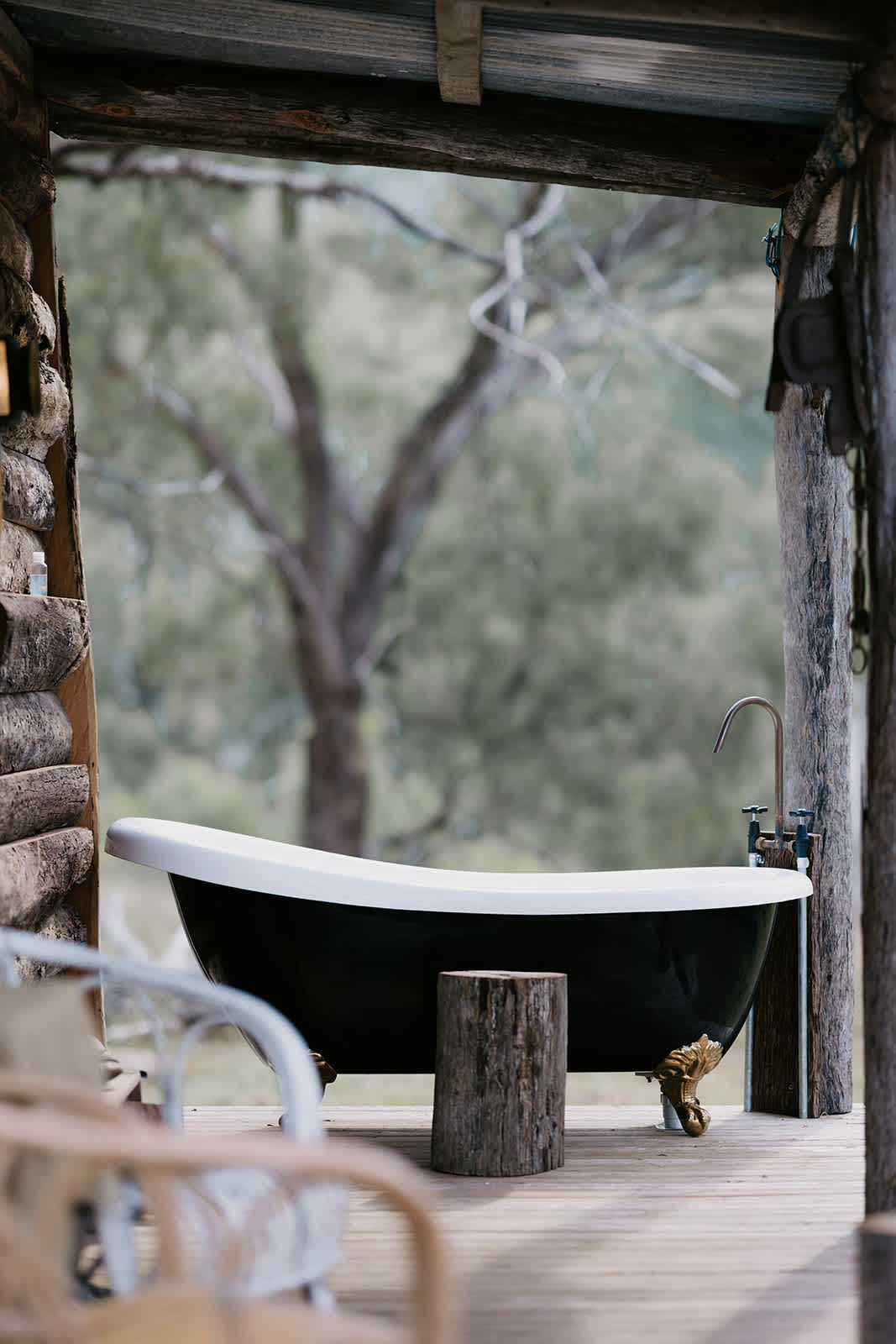 Relax in a nice hot bath overlooking the MacIntryre Brook whilst soaking in all nature has to offer