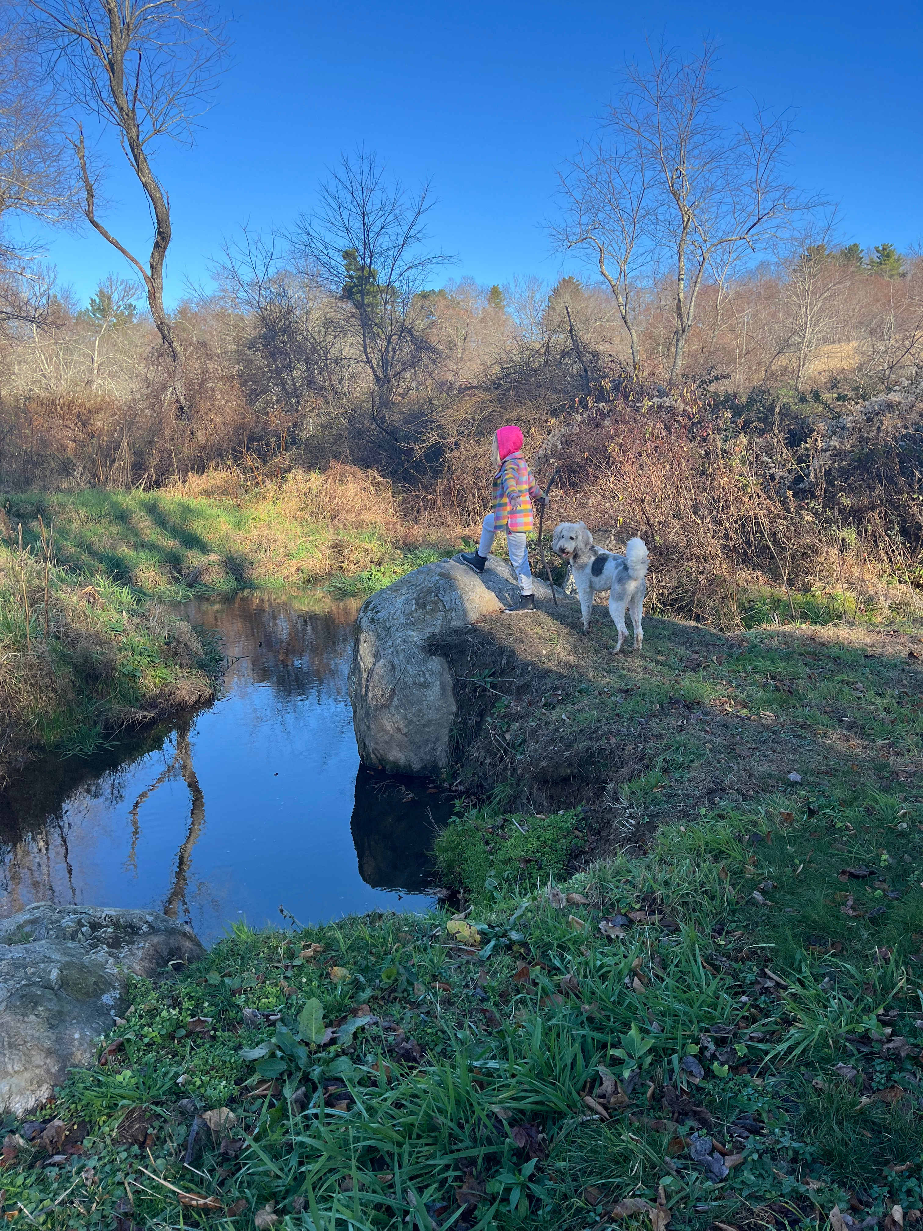 Queen of the mountain and her trusty steed…lol