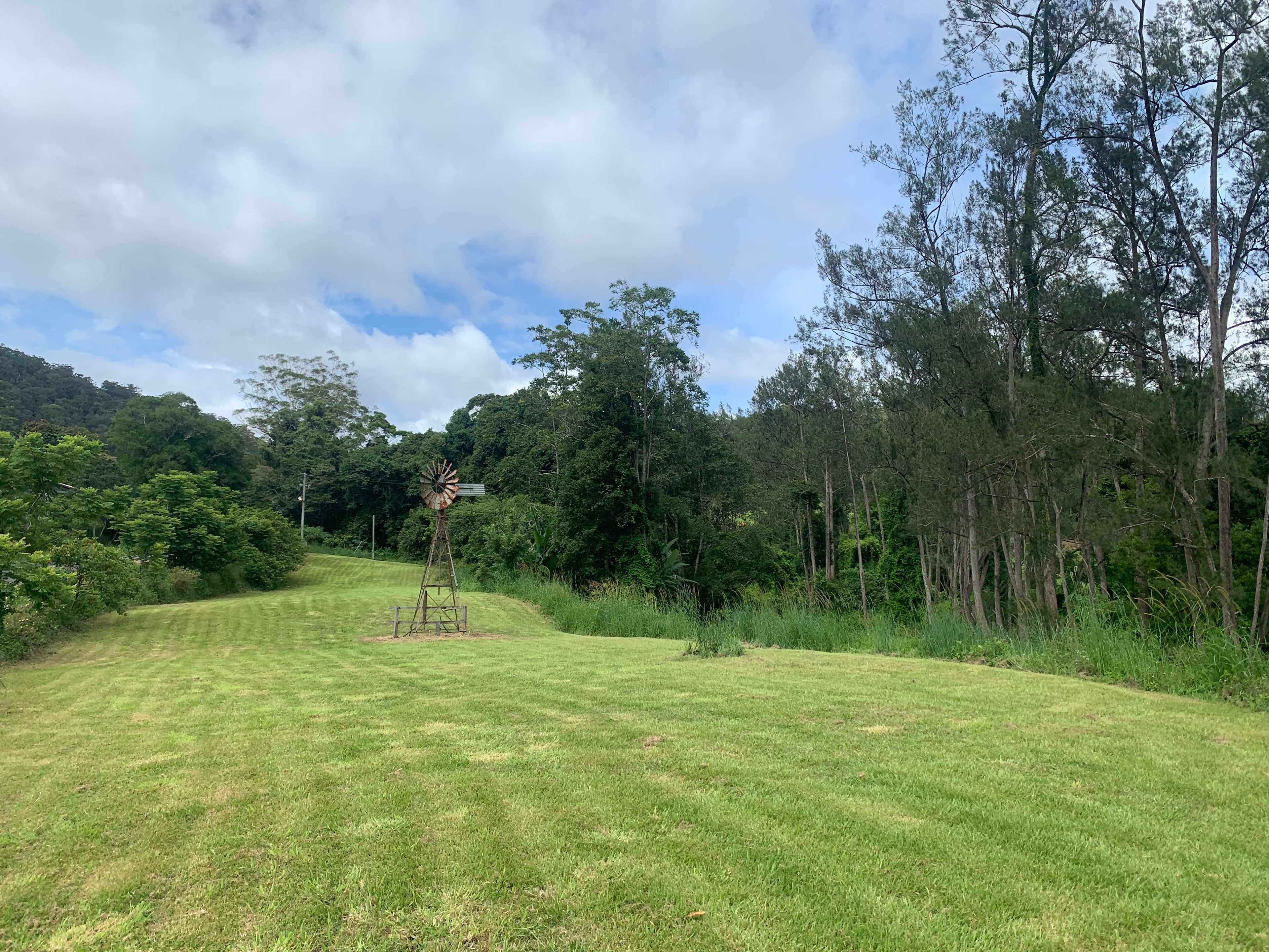 Upper Windmill Creek is a Big Grass area near the windmill overlooking doon doon creek 
Plenty of room to relax. 
