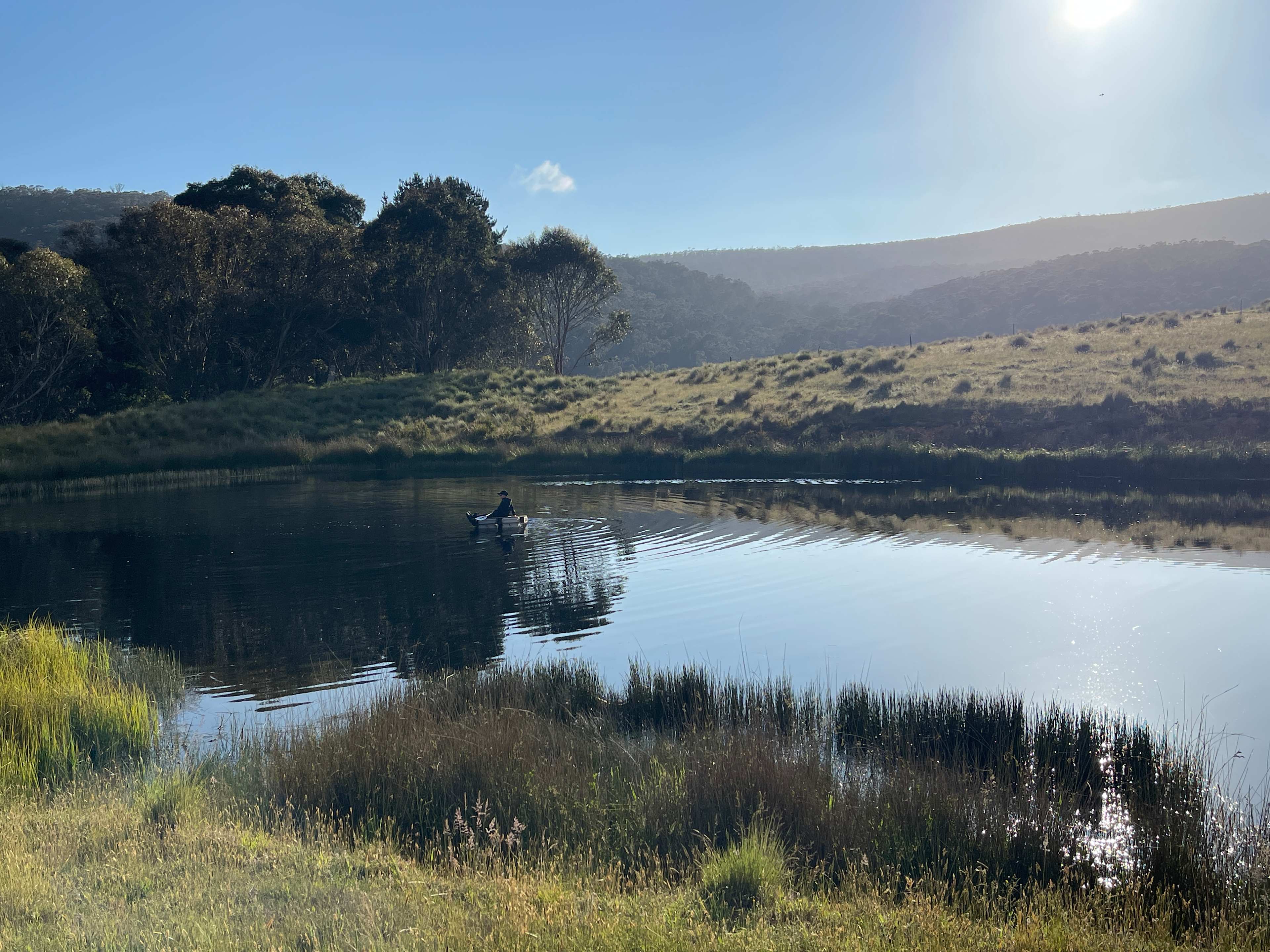 The far side of the dam in this picture is the East side.