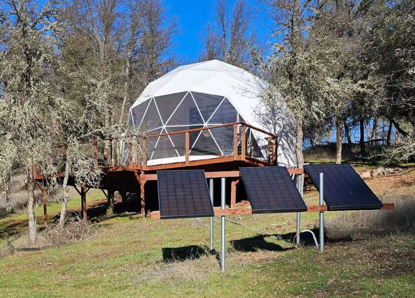Treehouse Geodome In The Sierras