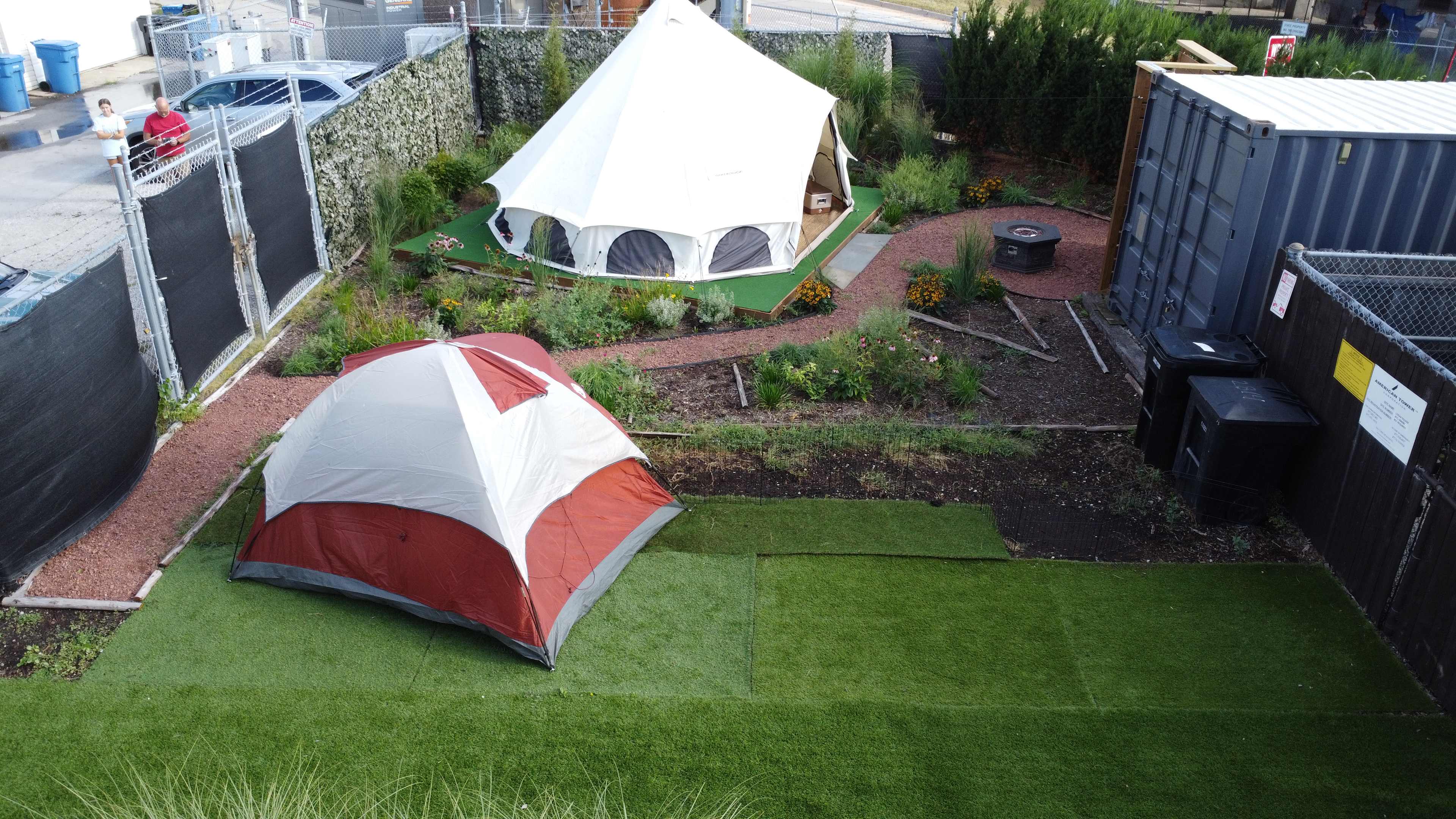 Glamp Chicago Yurt Urban Campsite