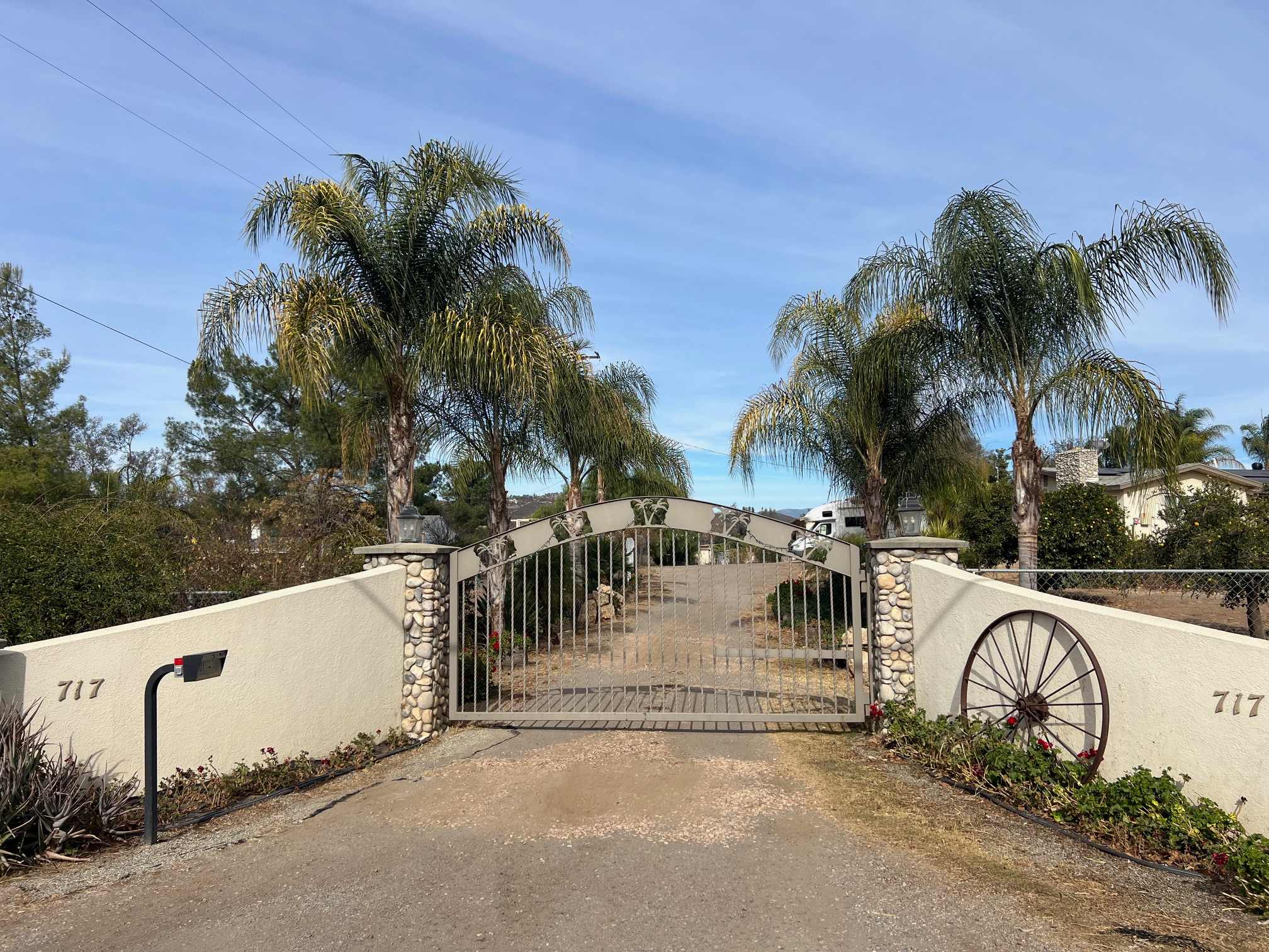 front entrance with NUMBER