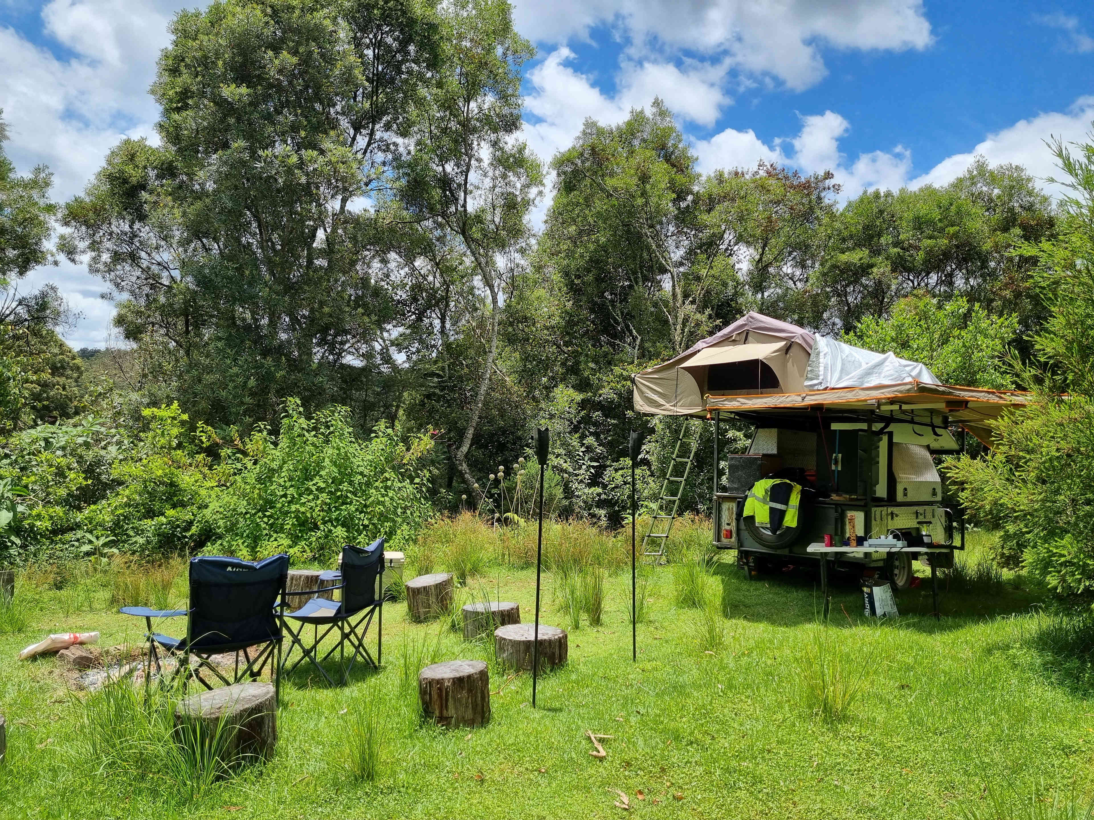 Communal fire pit.