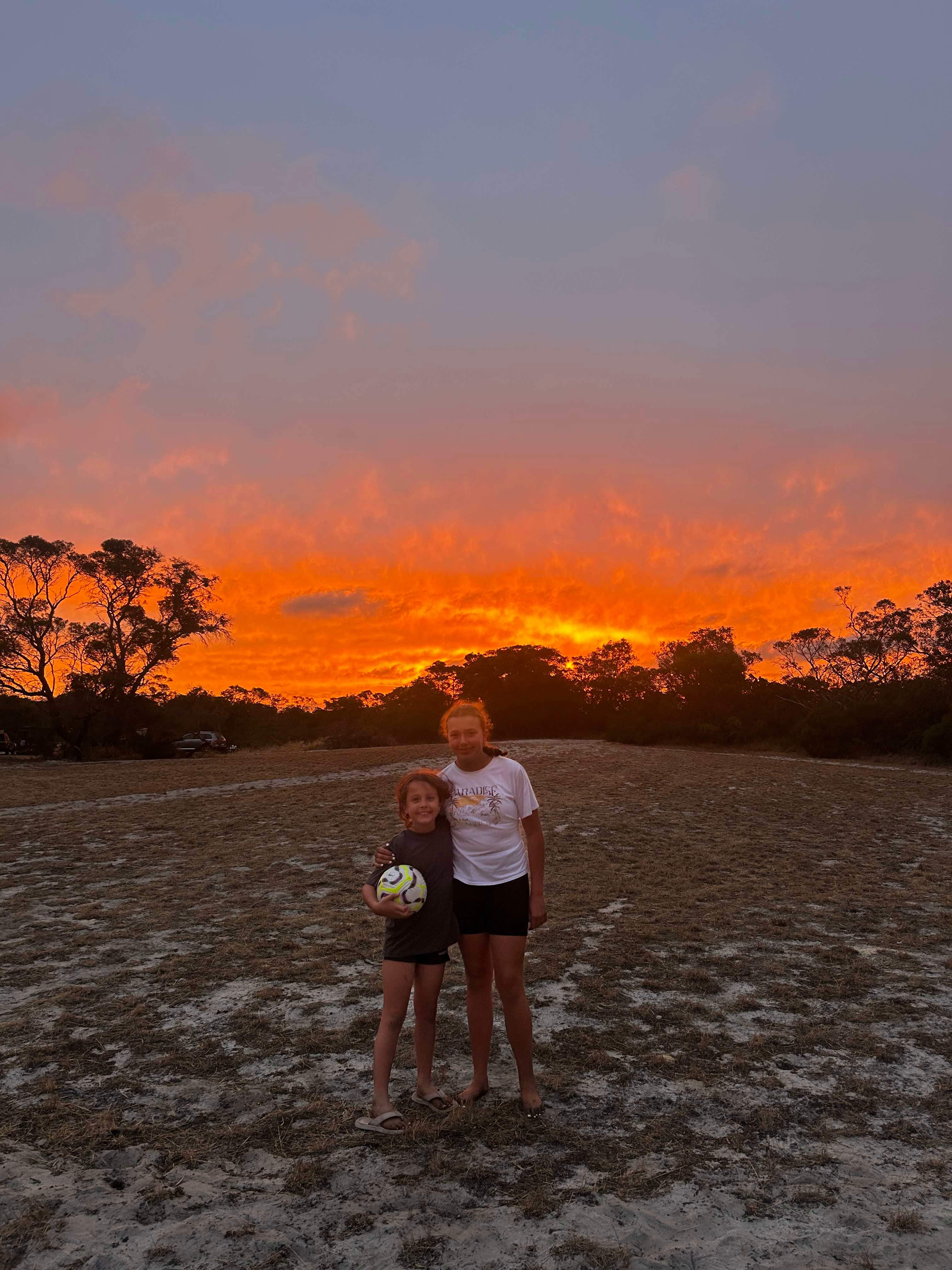 Sunset soccer at Toolibut
