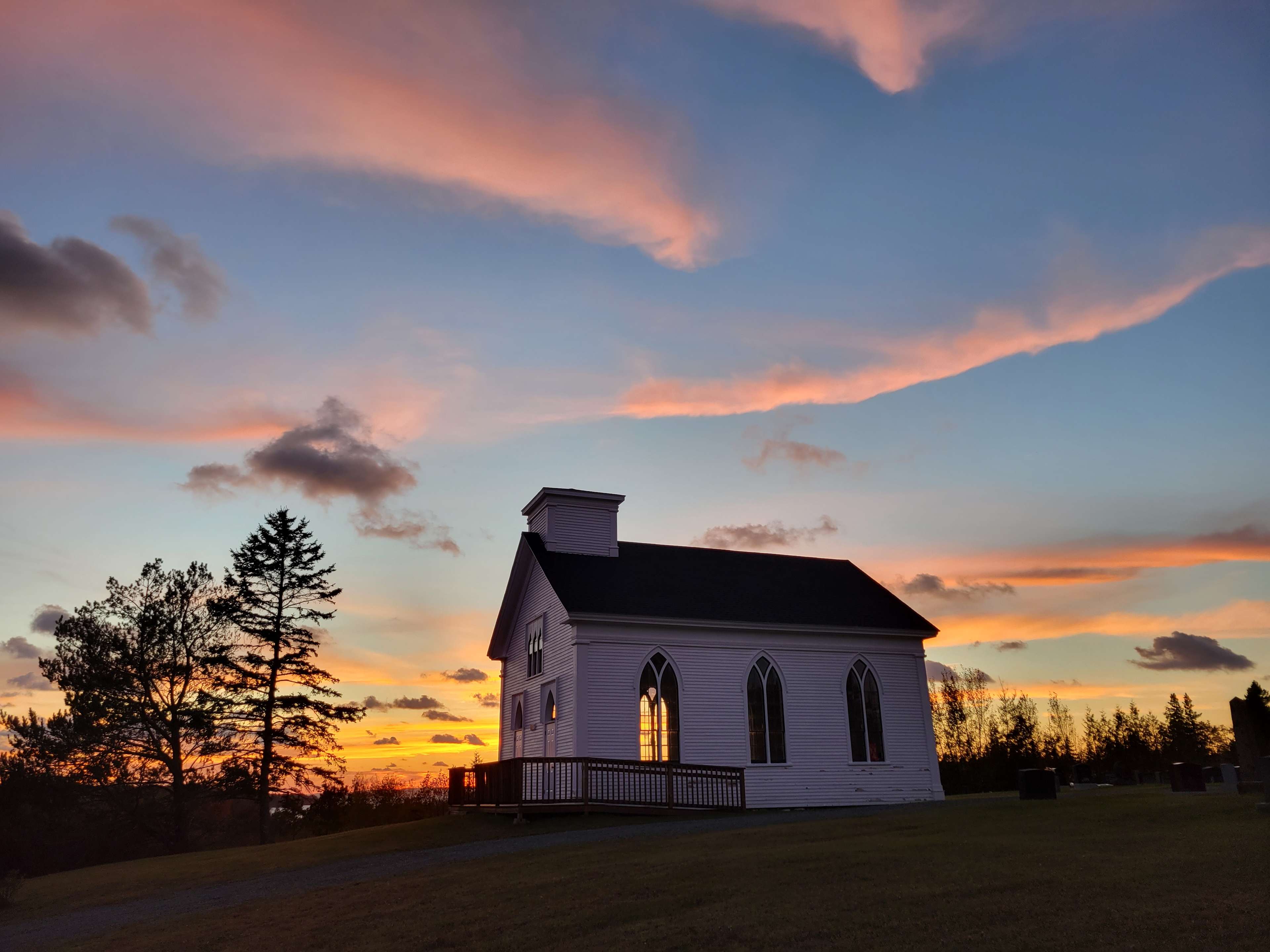 Historic church next door. Can enter here. Recommended entry for larger RVs.