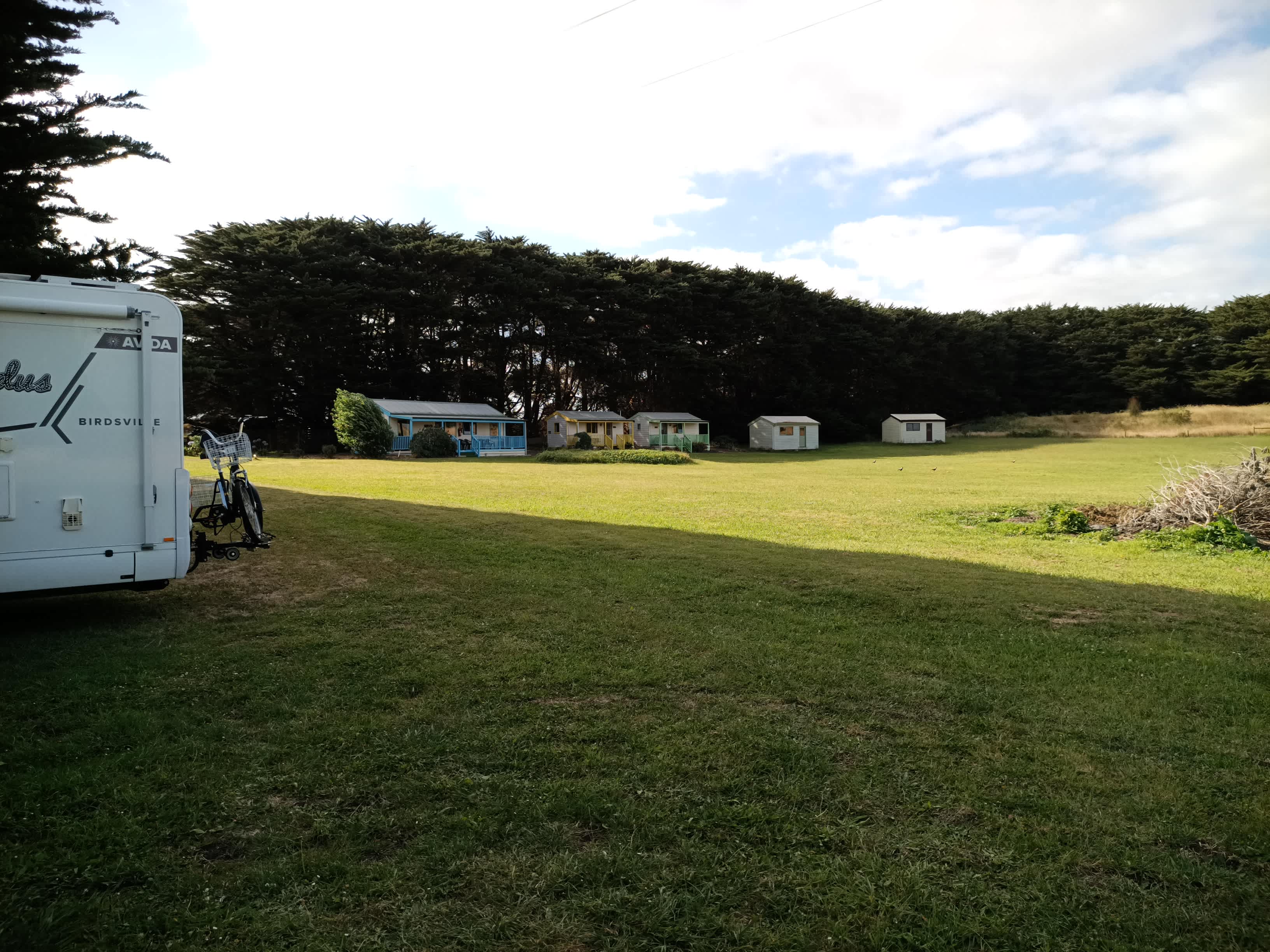 View from our van. Plenty of room for other vans too.