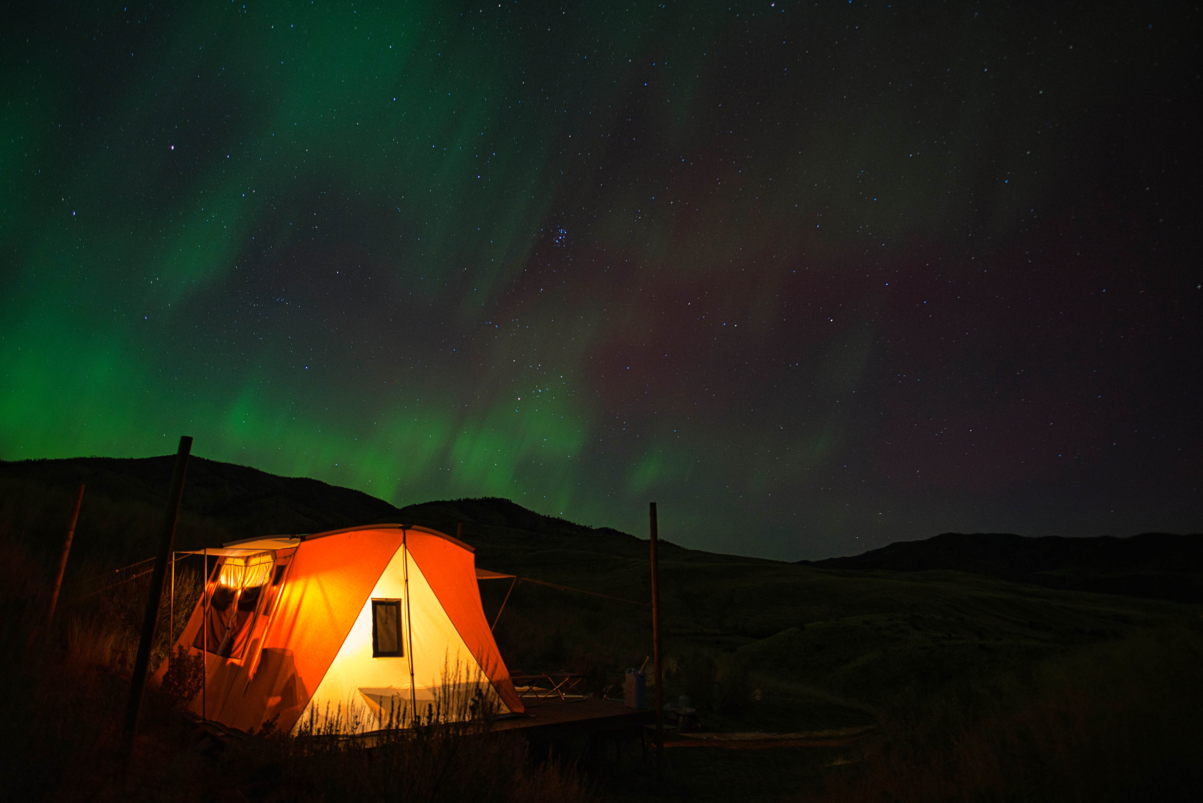 Secluded Hillside Camp