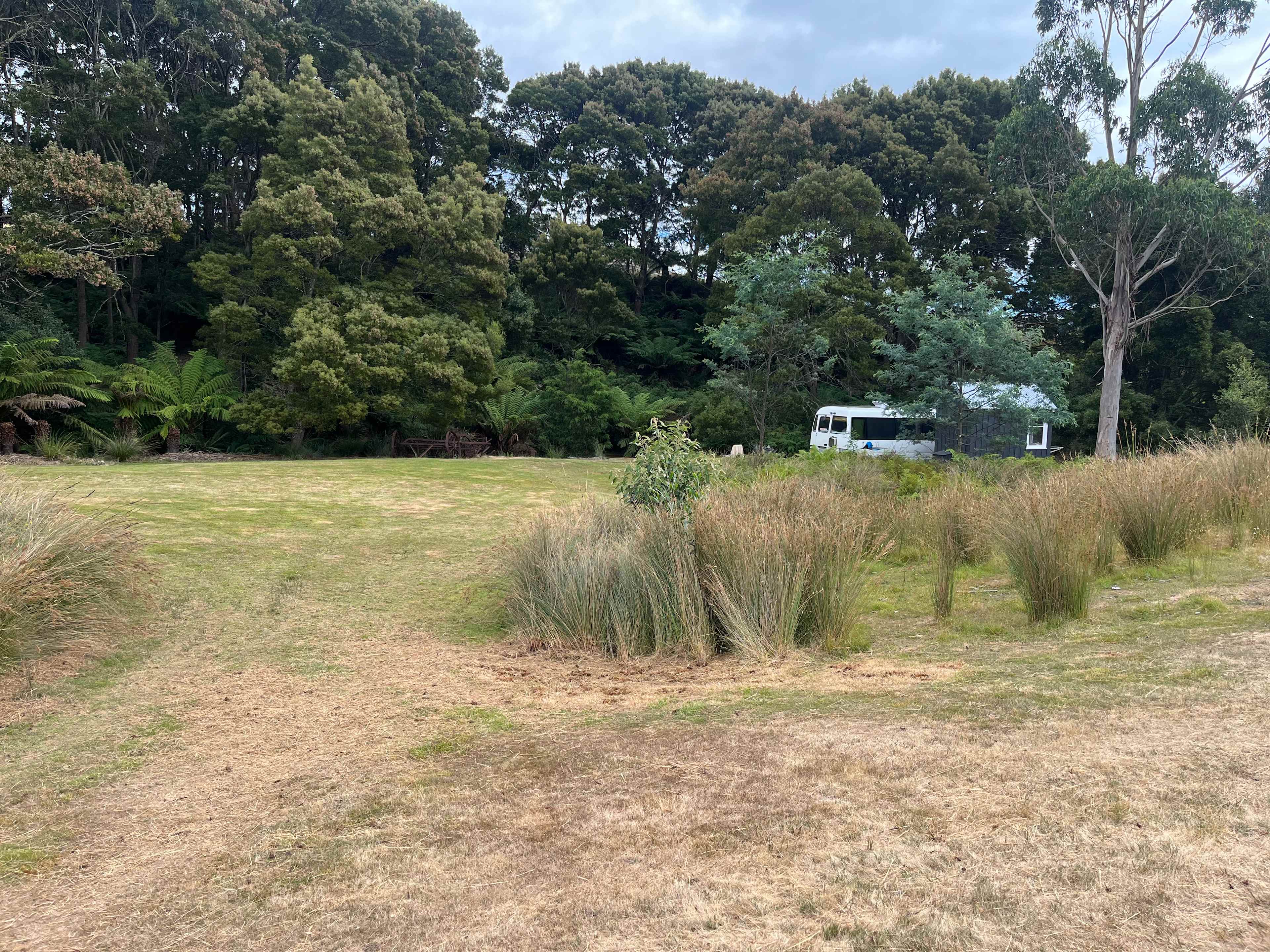 We opted to tuck into the eastern end of the site next to the campfire. Very cosy and private.
