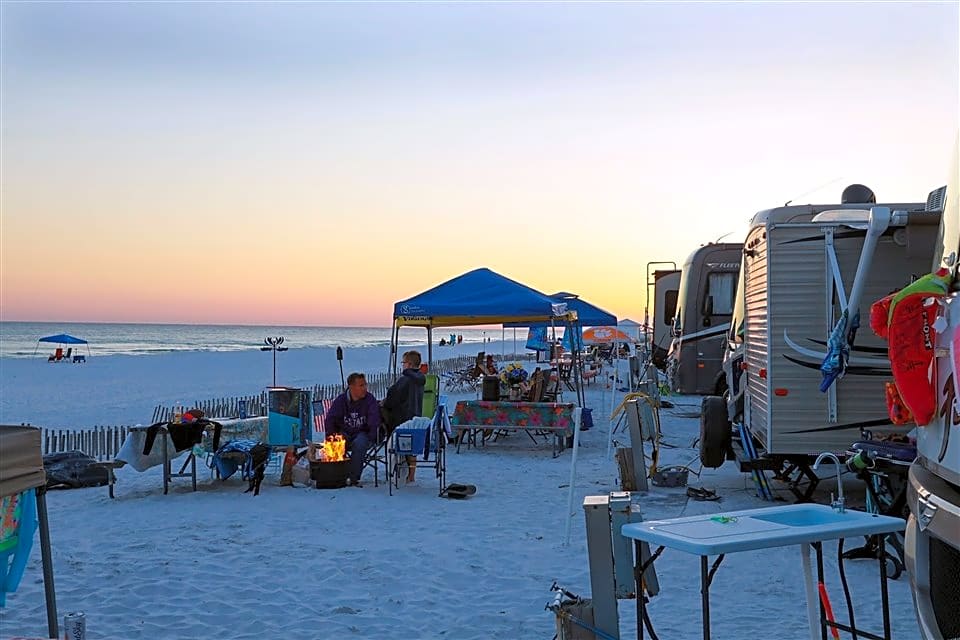 Camping on the Gulf