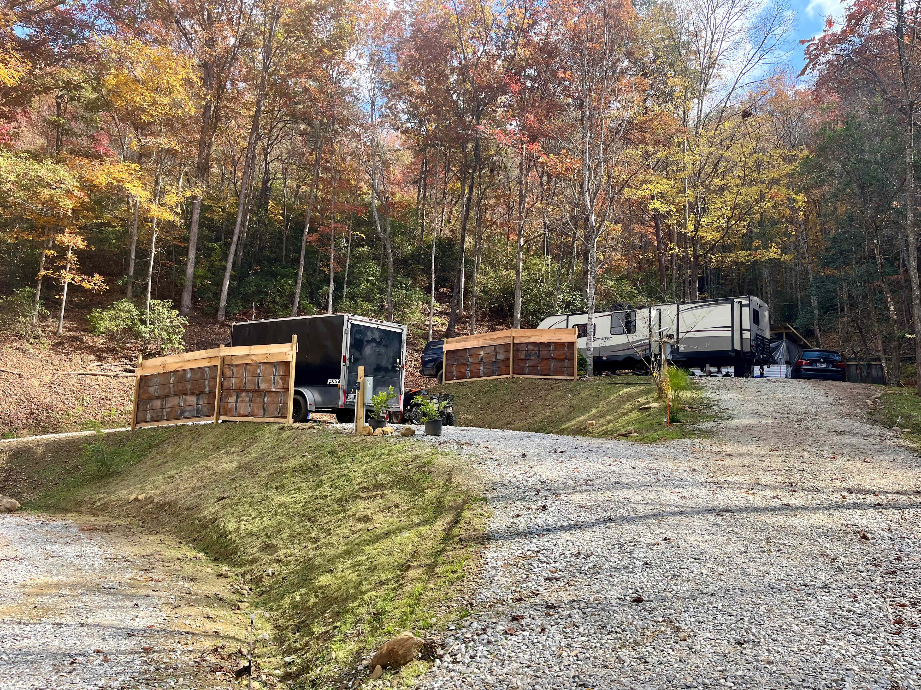 Canopy Cove also offers a handful of full hook-up RV sites.  