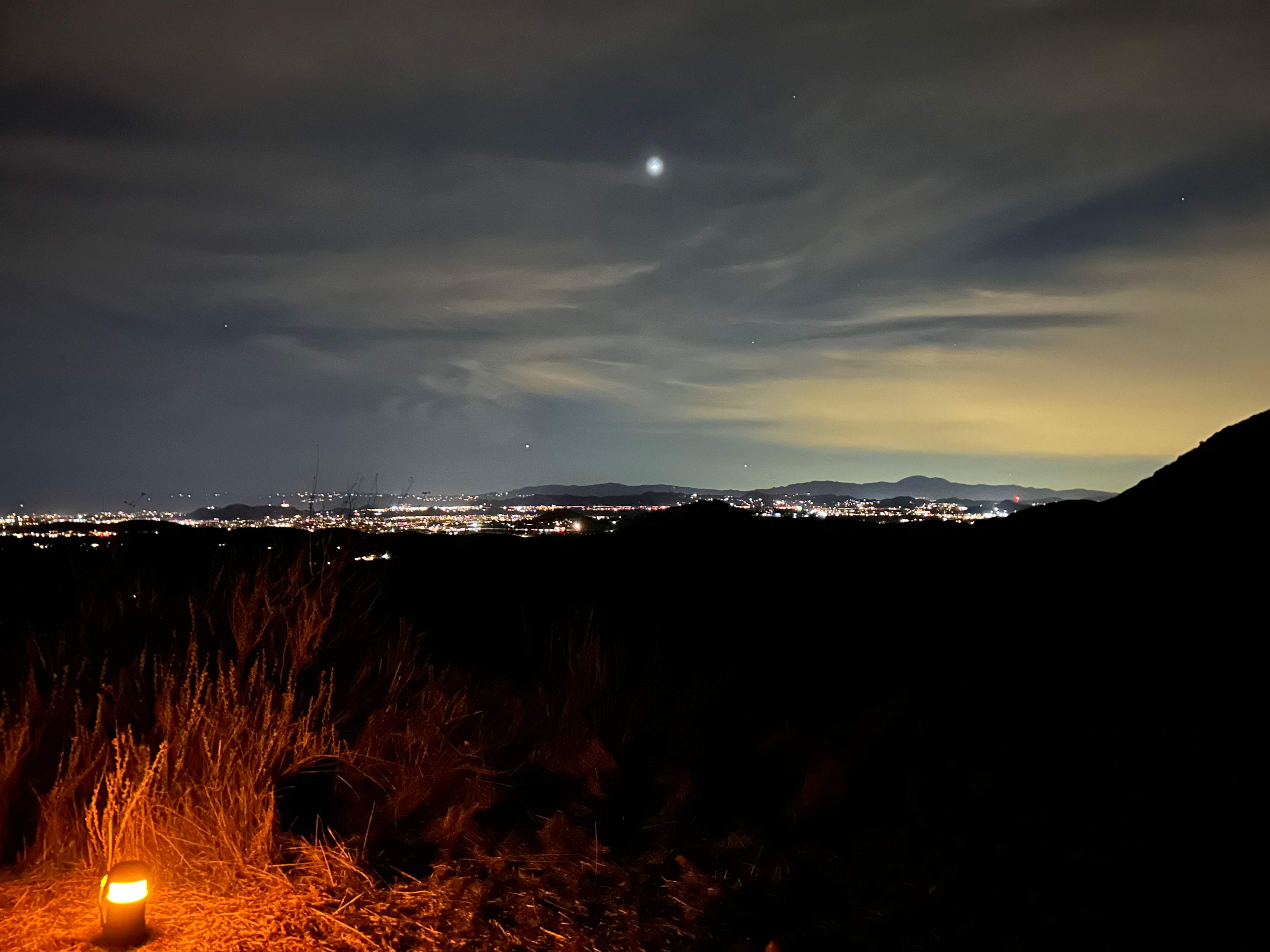 View at night