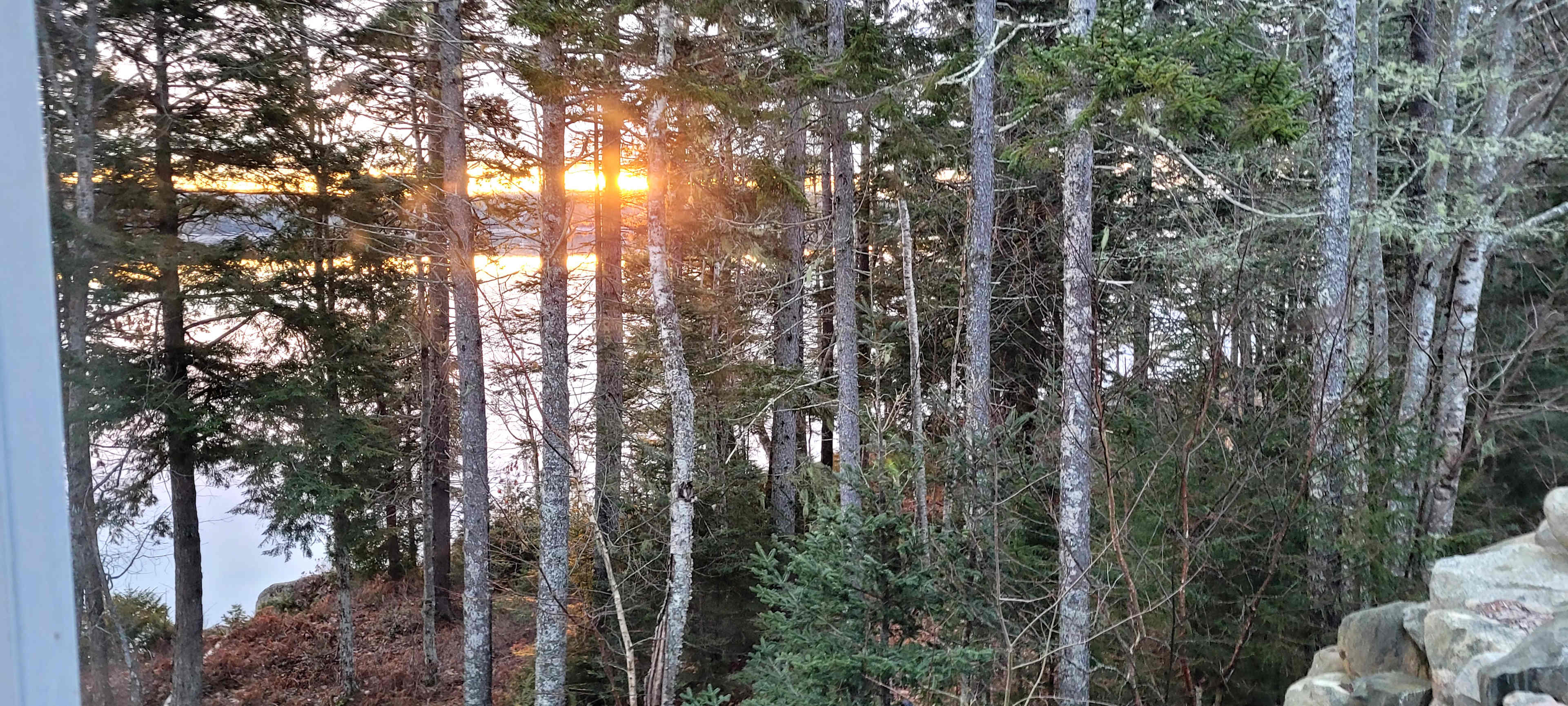 Sunrise from the deck