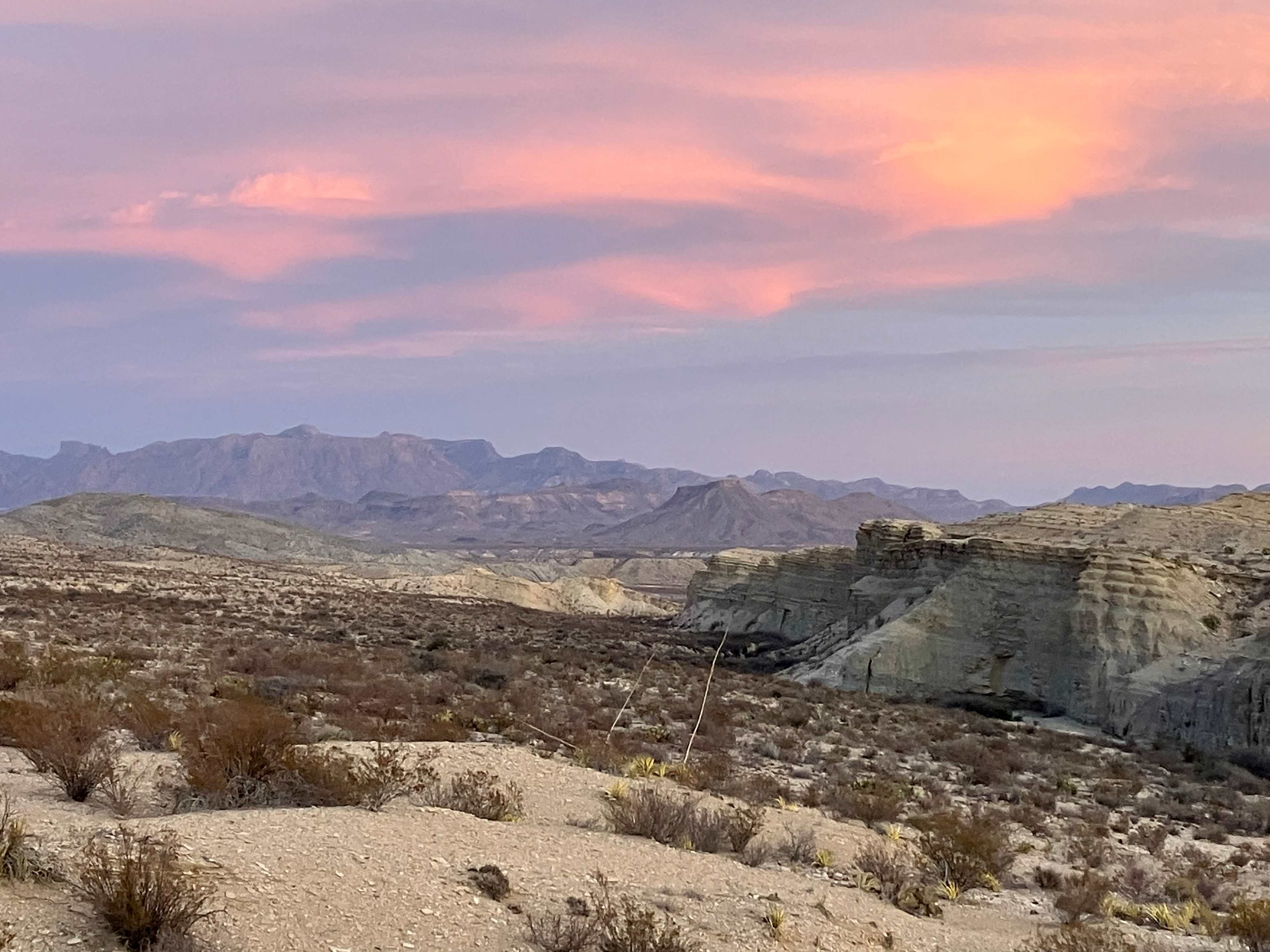 The Beautiful view from the tent and fire pit. 