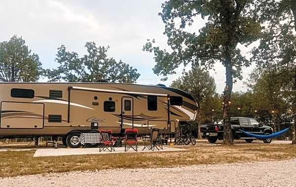 Pull-Thru Concrete RV Site
