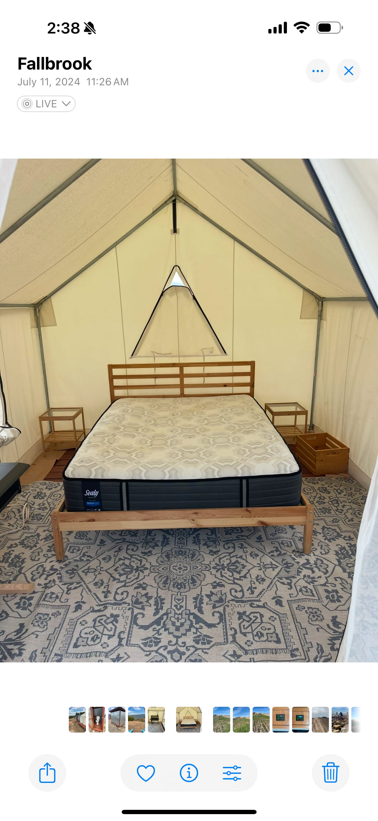 Fallbrook View Glamping Tent