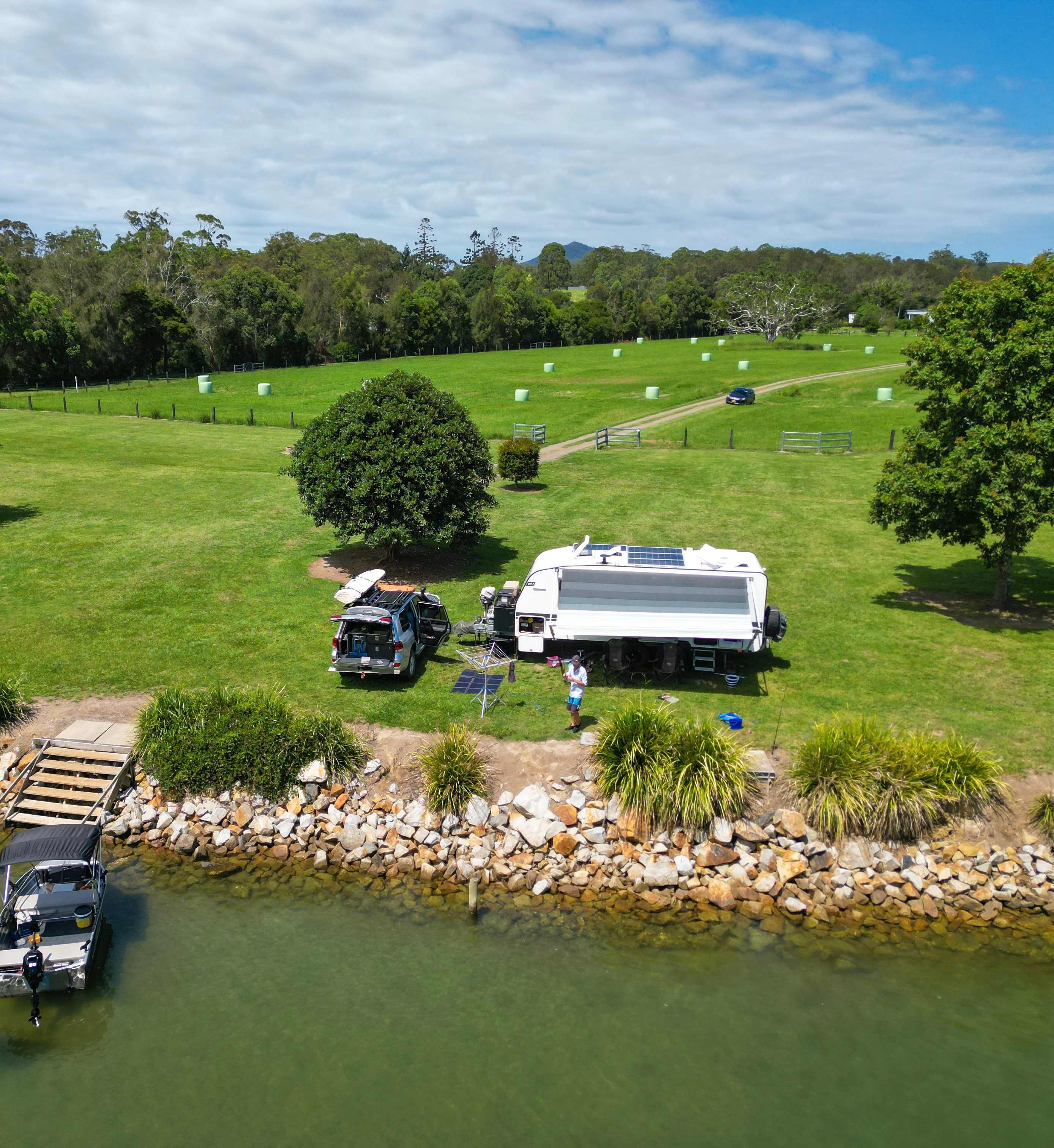 Site 3 - Full River frontage Left of communal stairs