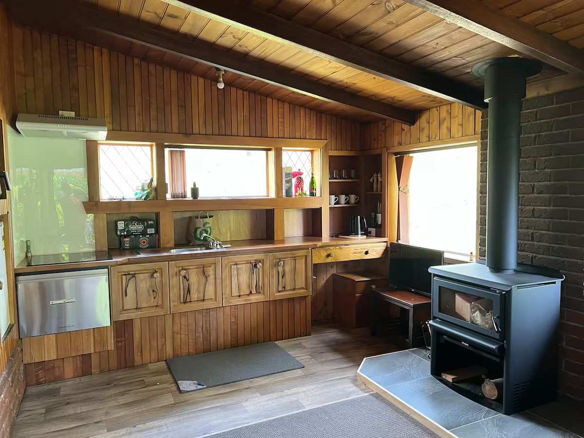 Kitchette with views to the Bush