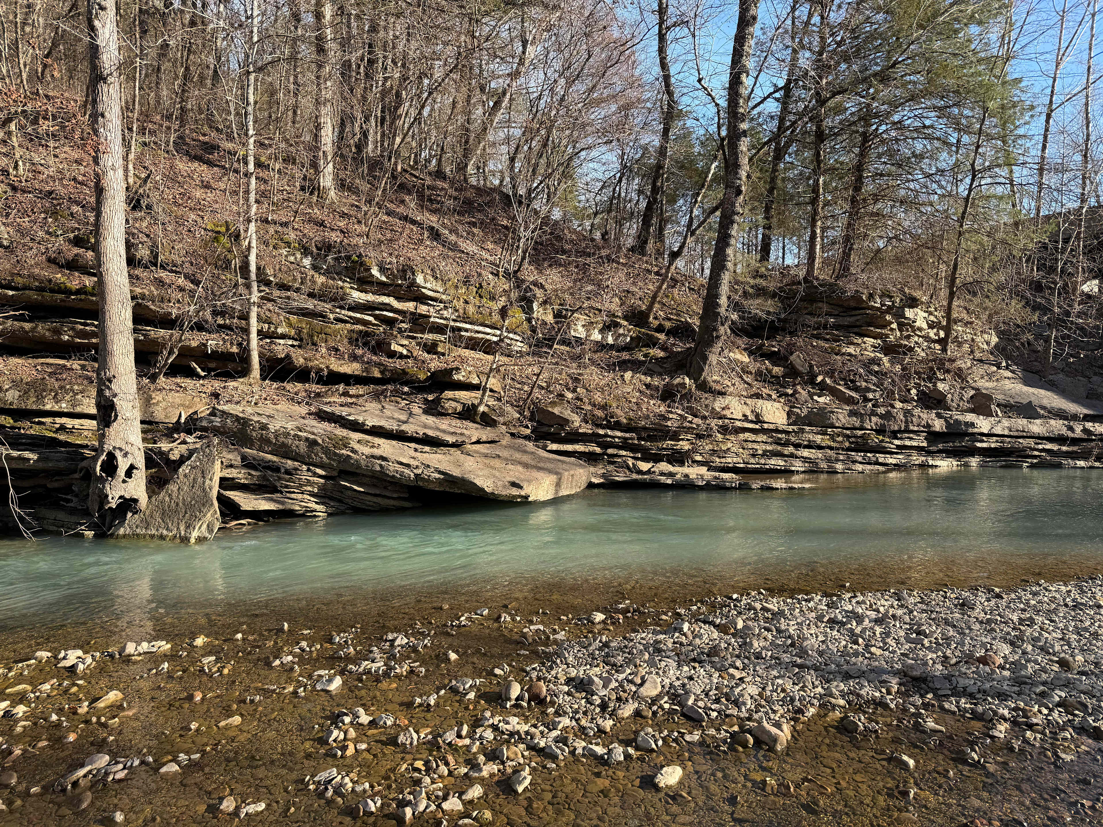 Indian Creek behind camp