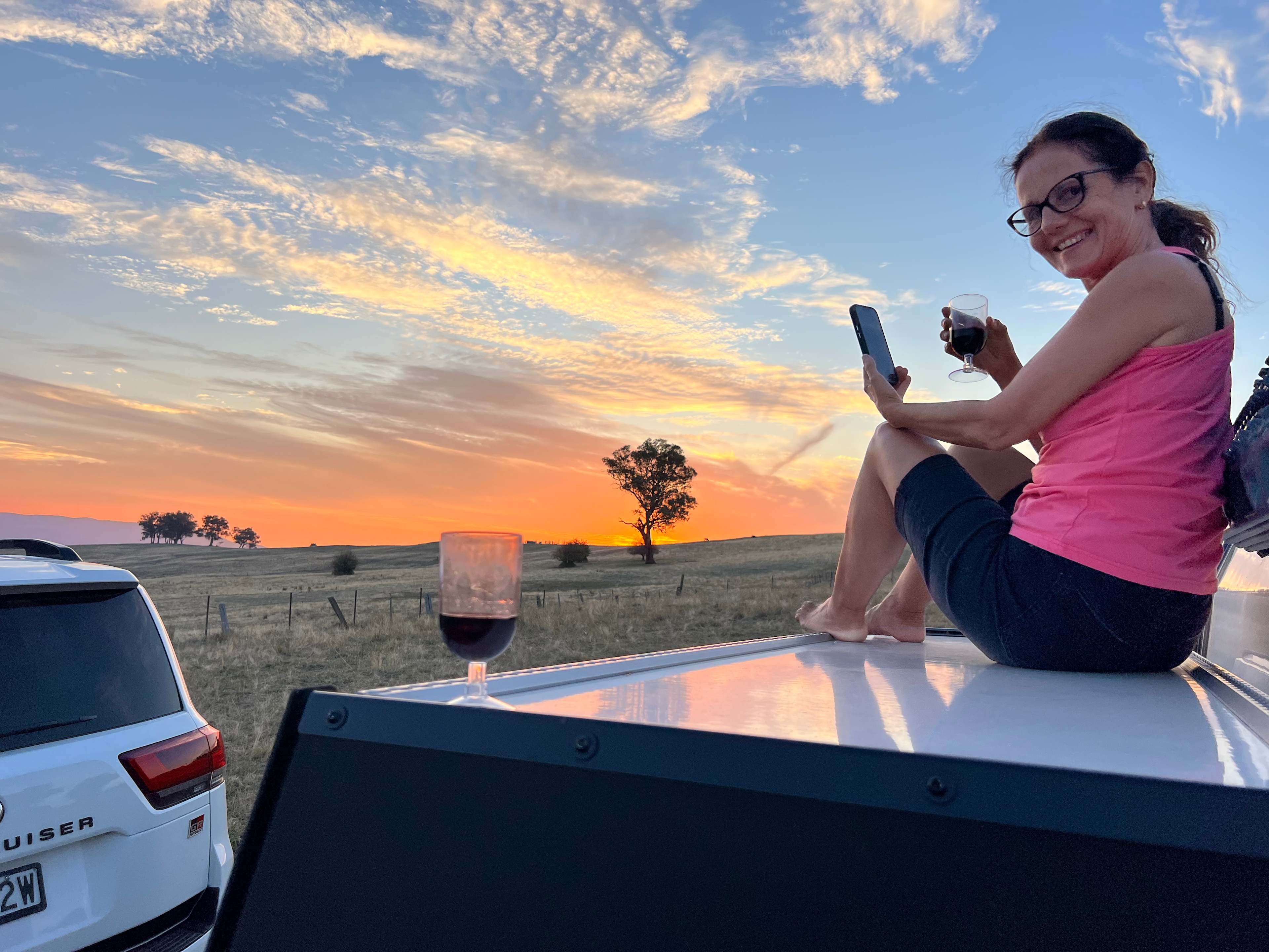 Pretty awesome red and sun set