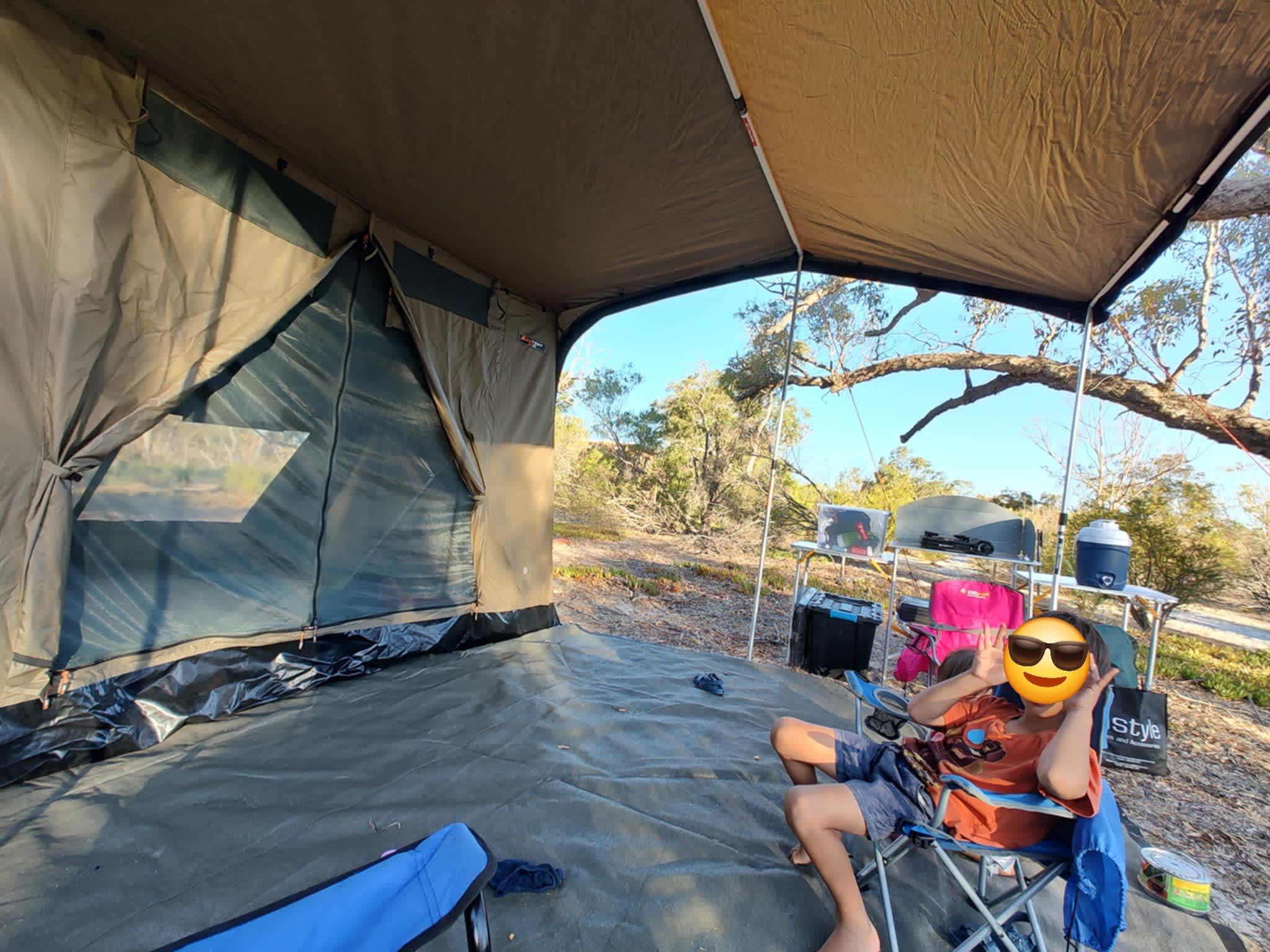 Plenty of space for 4 person tent