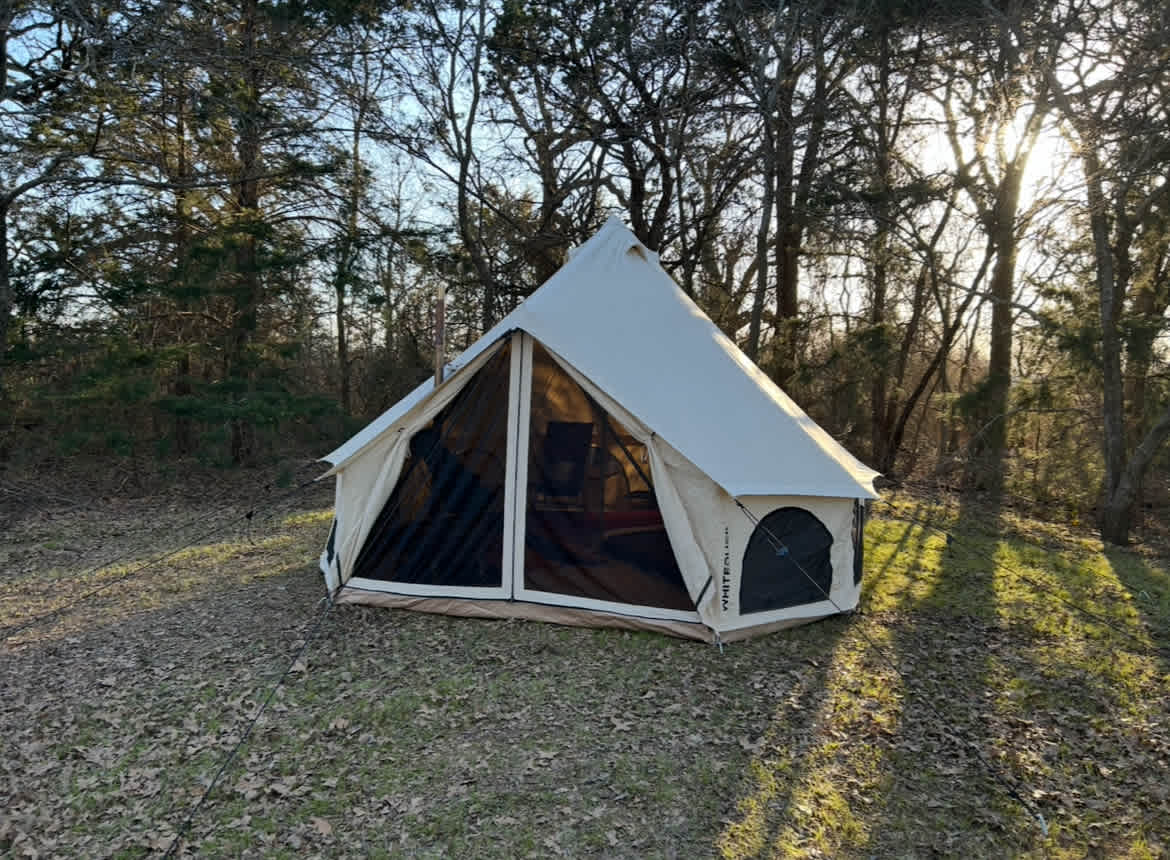 Site with tent