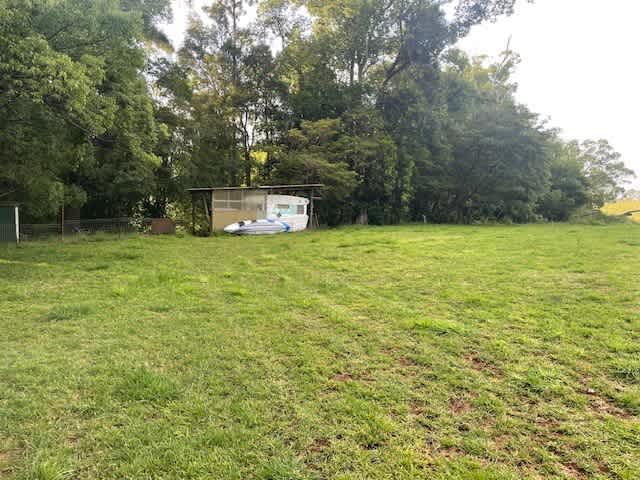 Campsite area. Use of caravan not included.