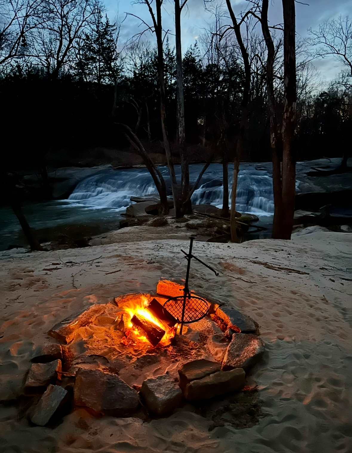 Waterfall camping close to CLT