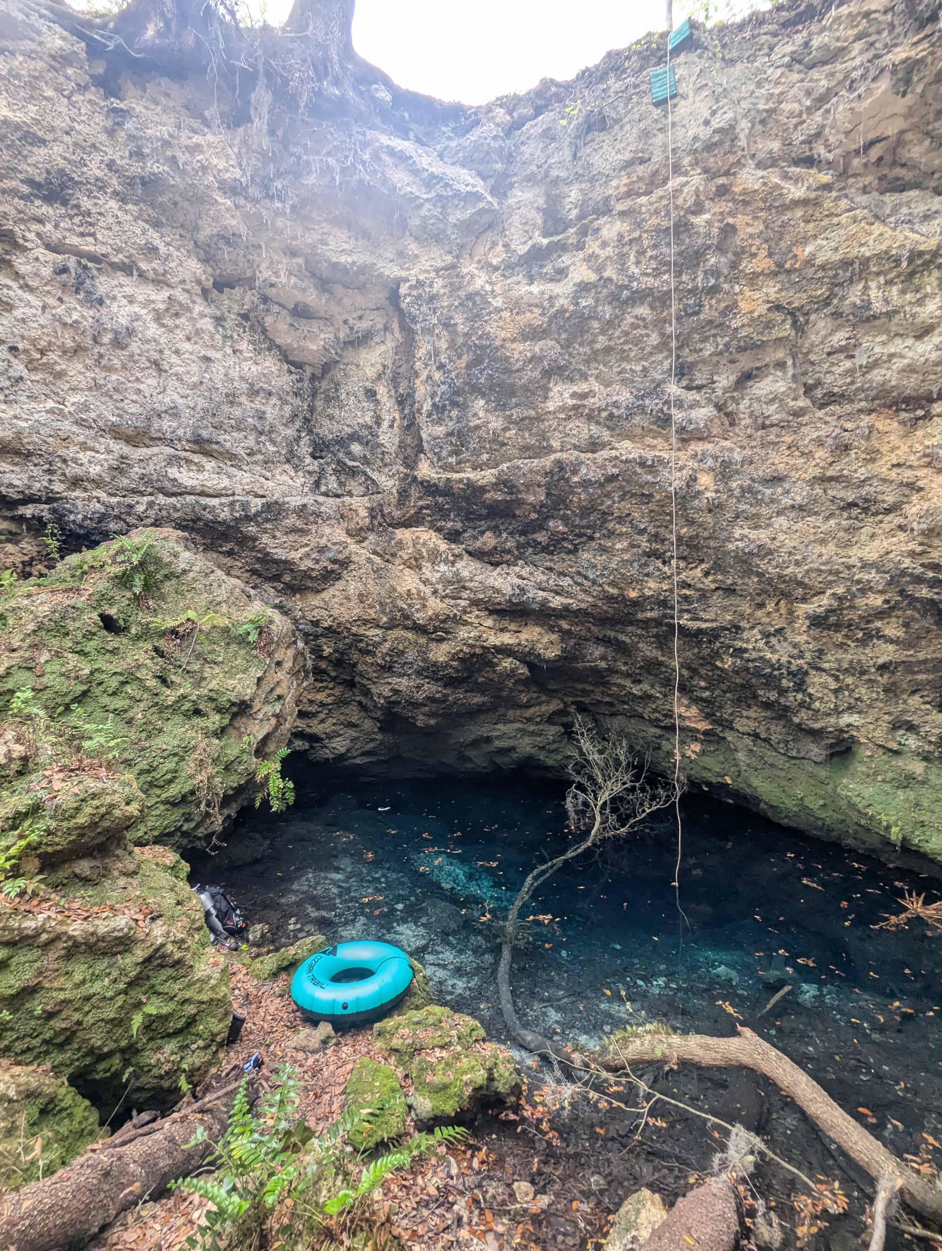 The rapell into the water is awesome!!! It's a perfect depth to short rope it a few feet and fall into the water from the rope. I can teach you and bring an extra set-up for you.