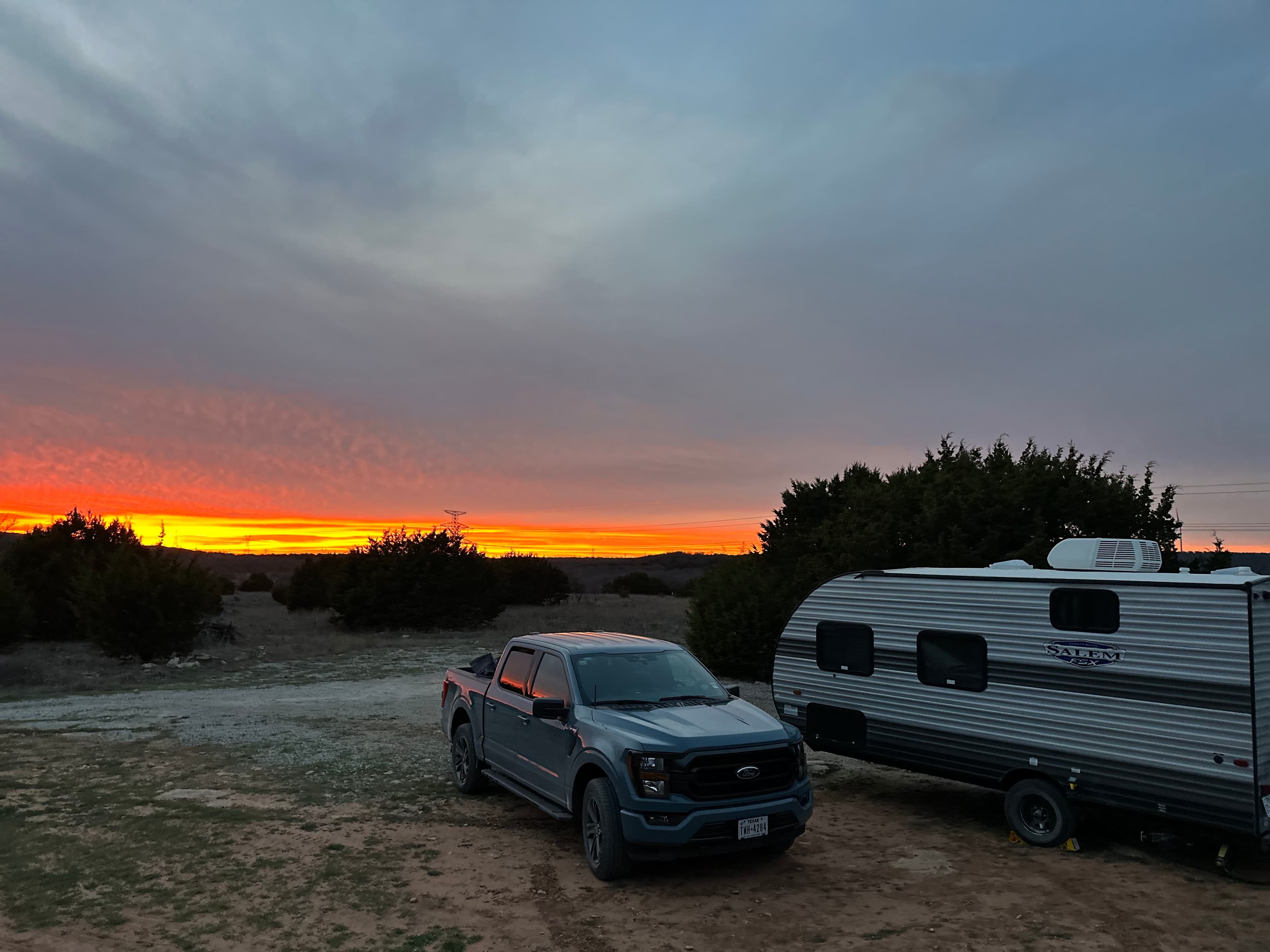 Panorama at sunset.