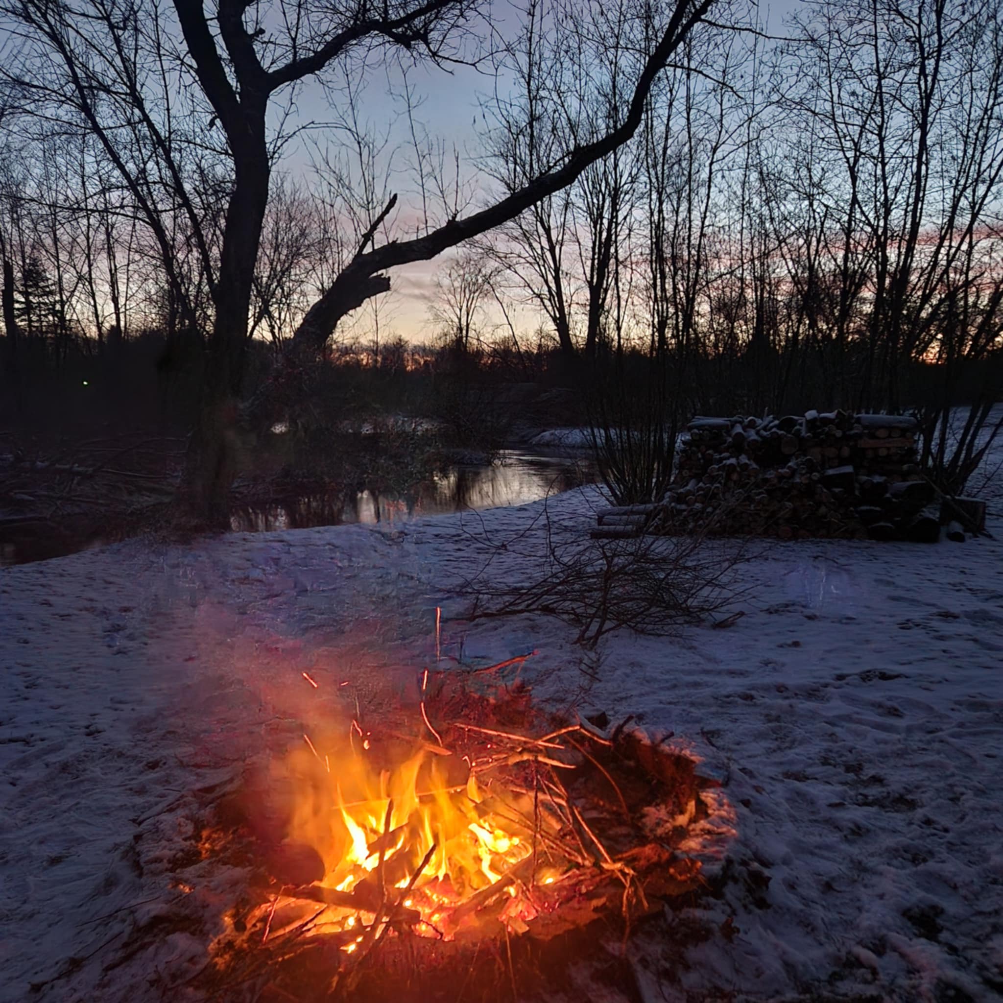 Campfire by the Chippewa River