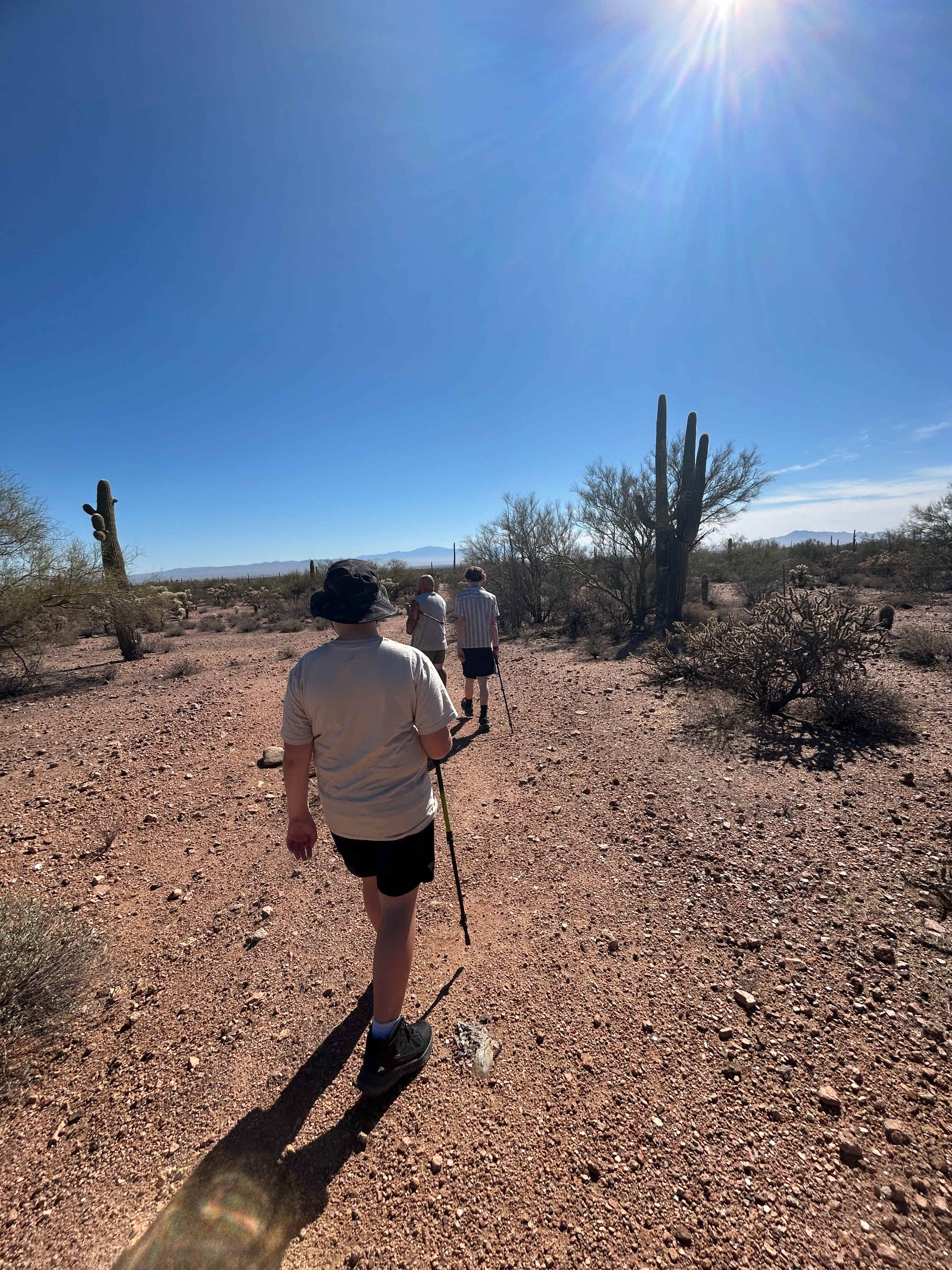 Hiking the property