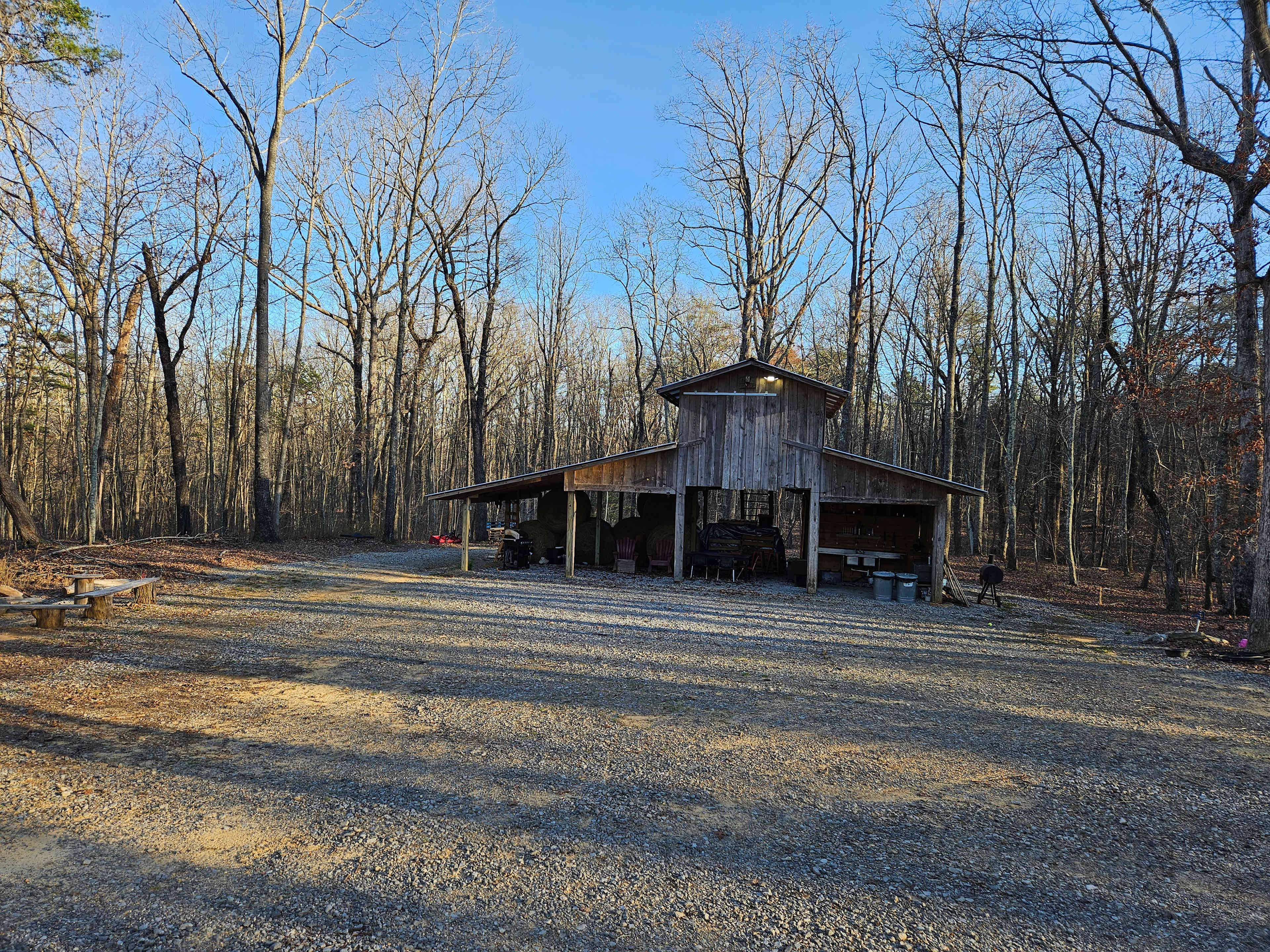 View of barn