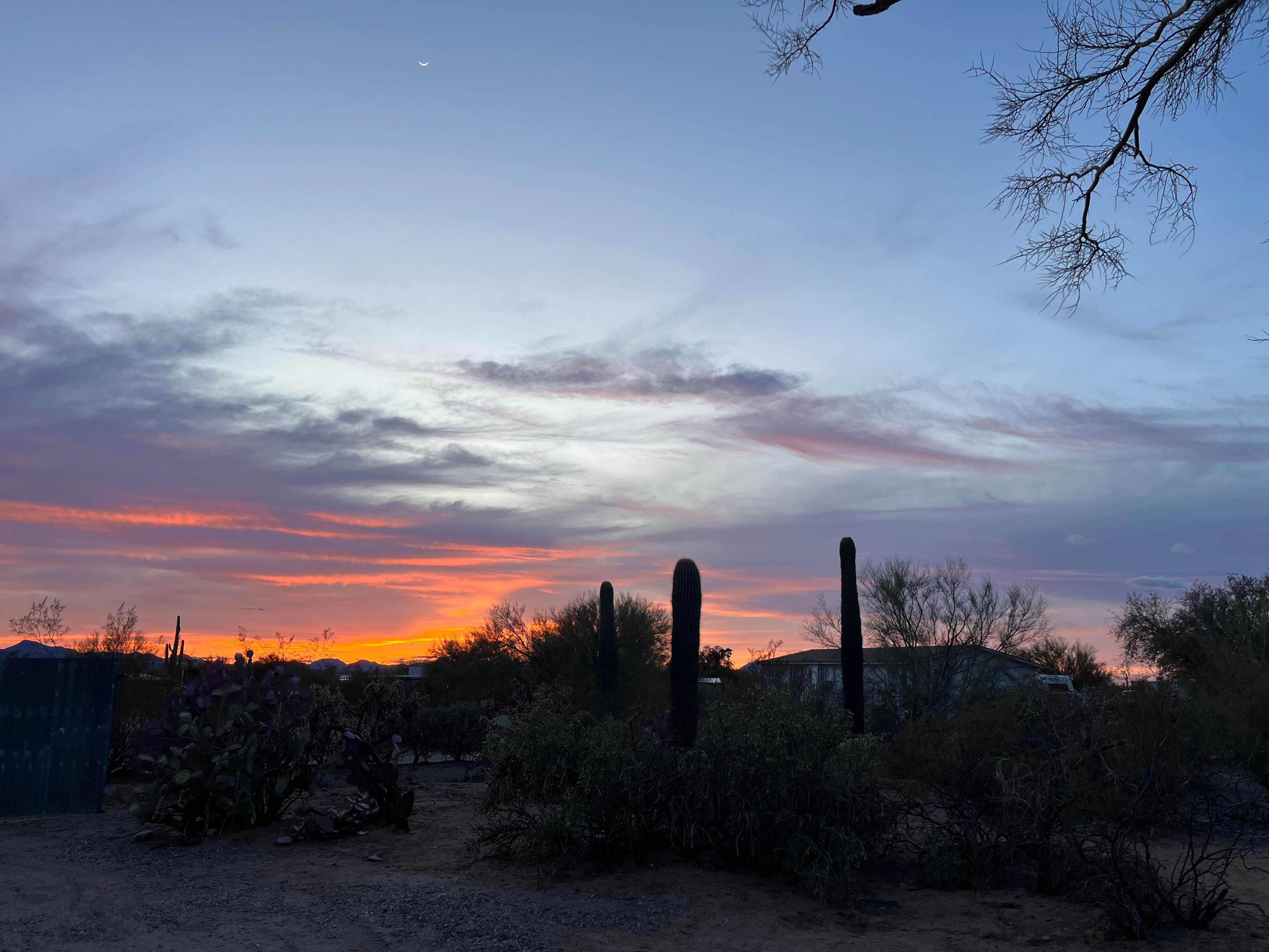 Sunset from our site.. Lovey Dovey. 