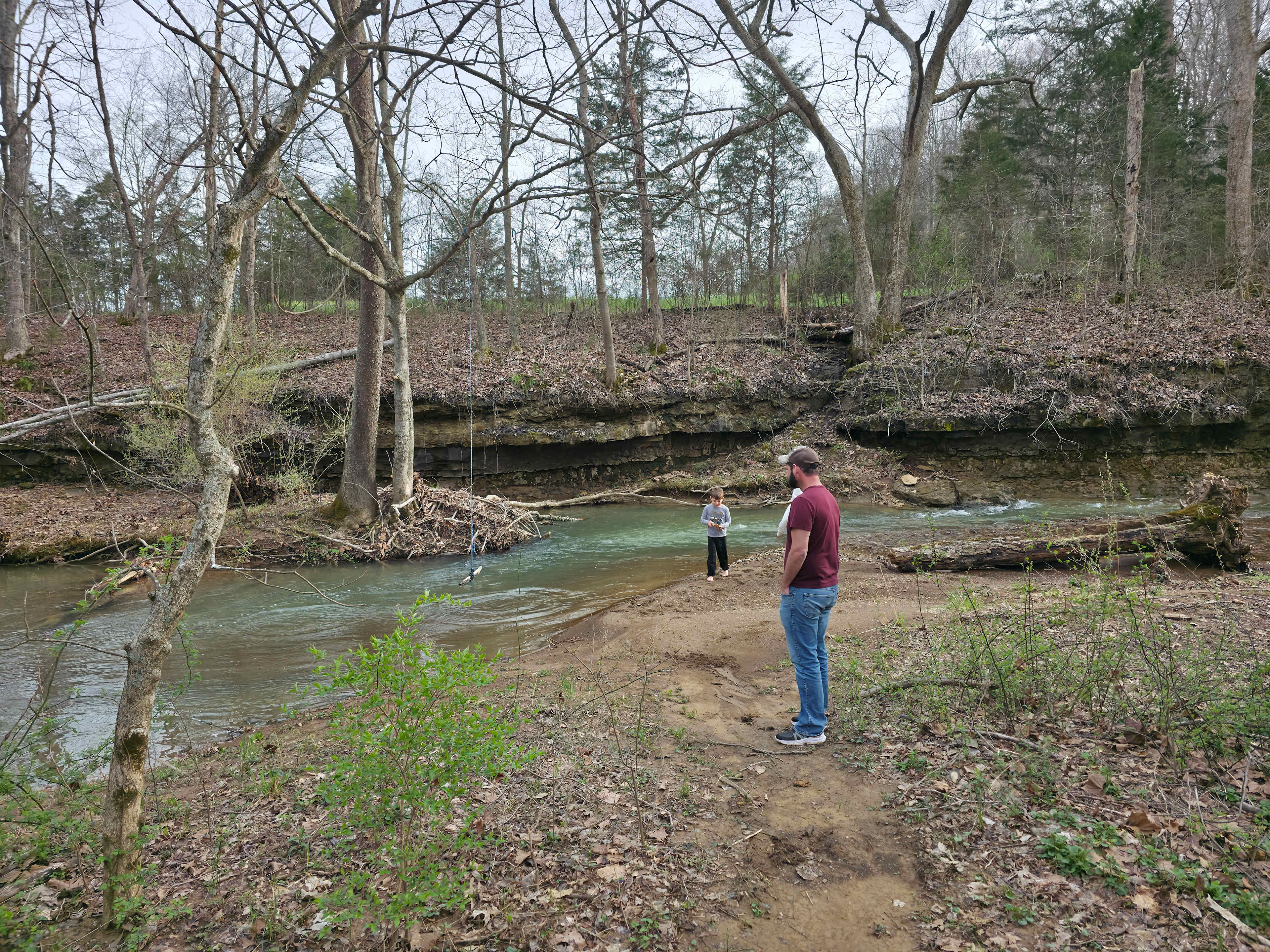 Gorgeous stream that runs the perimeter of the property
