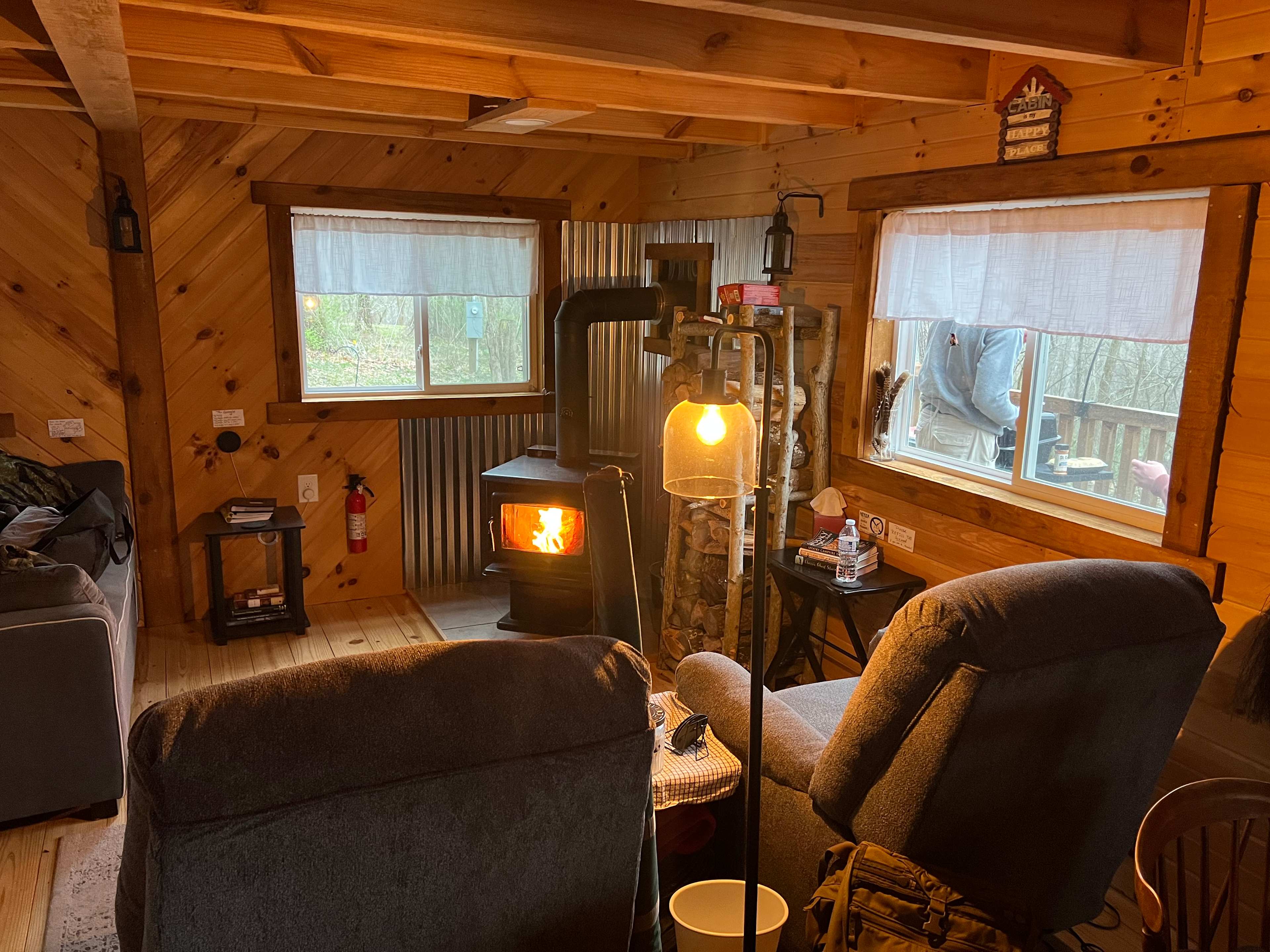 Cozy wood burning stove