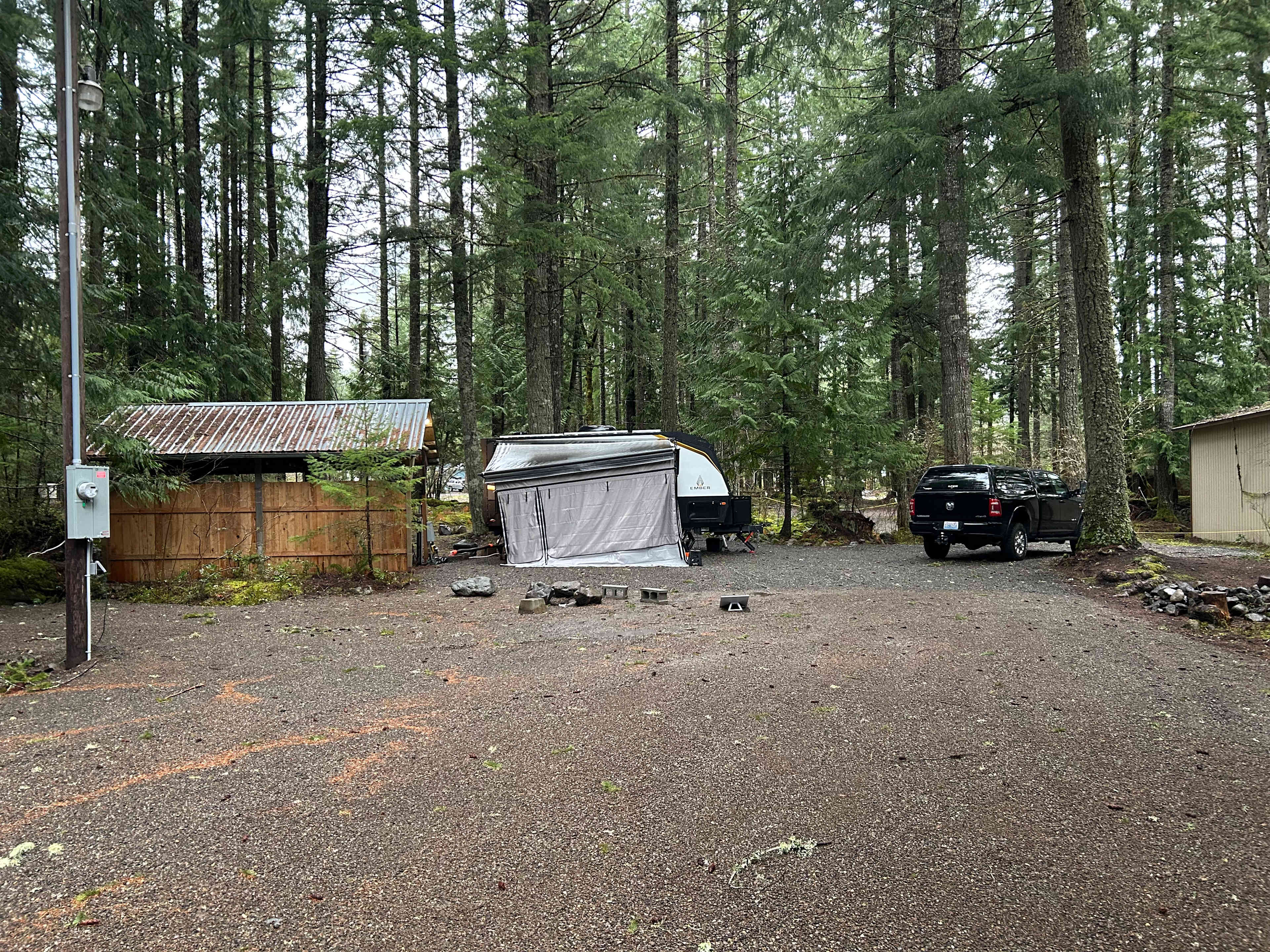 Private RV parking near Mt Rainier