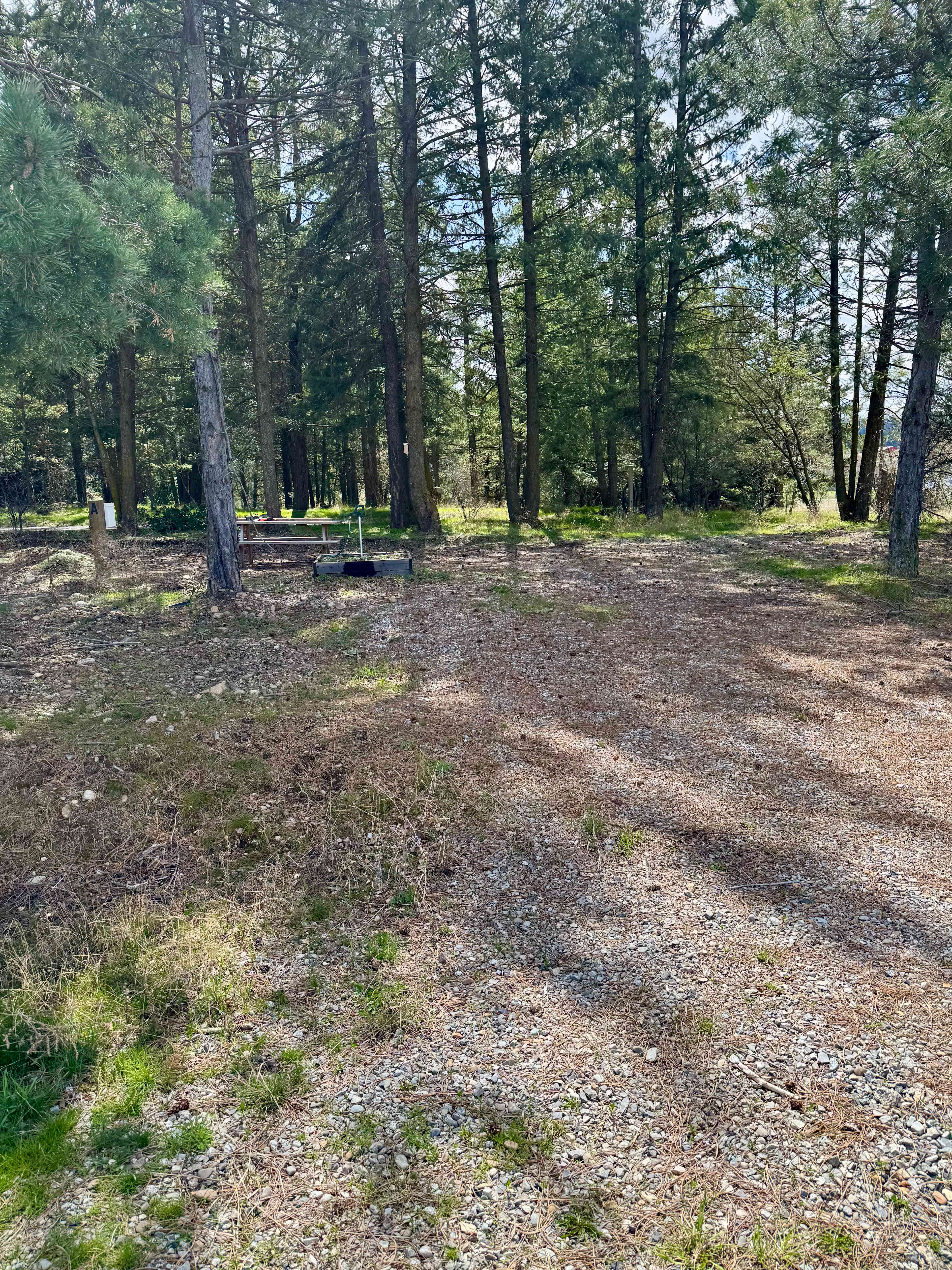 RV site with power and water