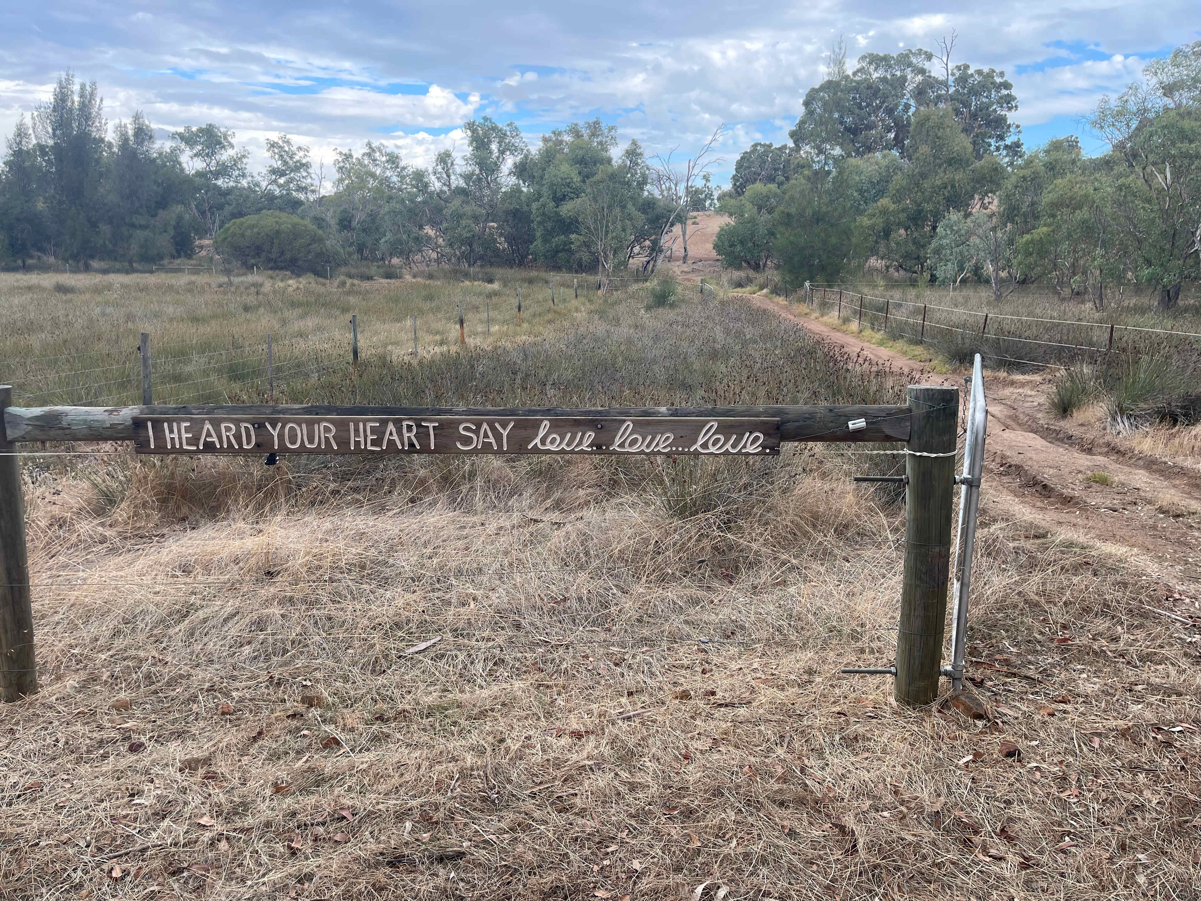 This leads the way to the back paddock 