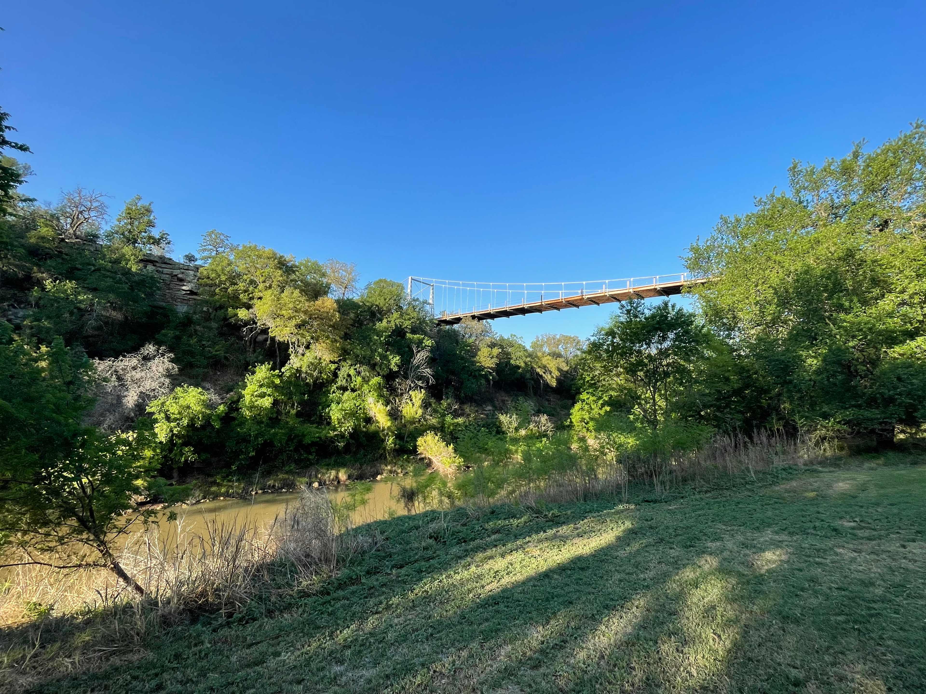 View of the bridge at sun up