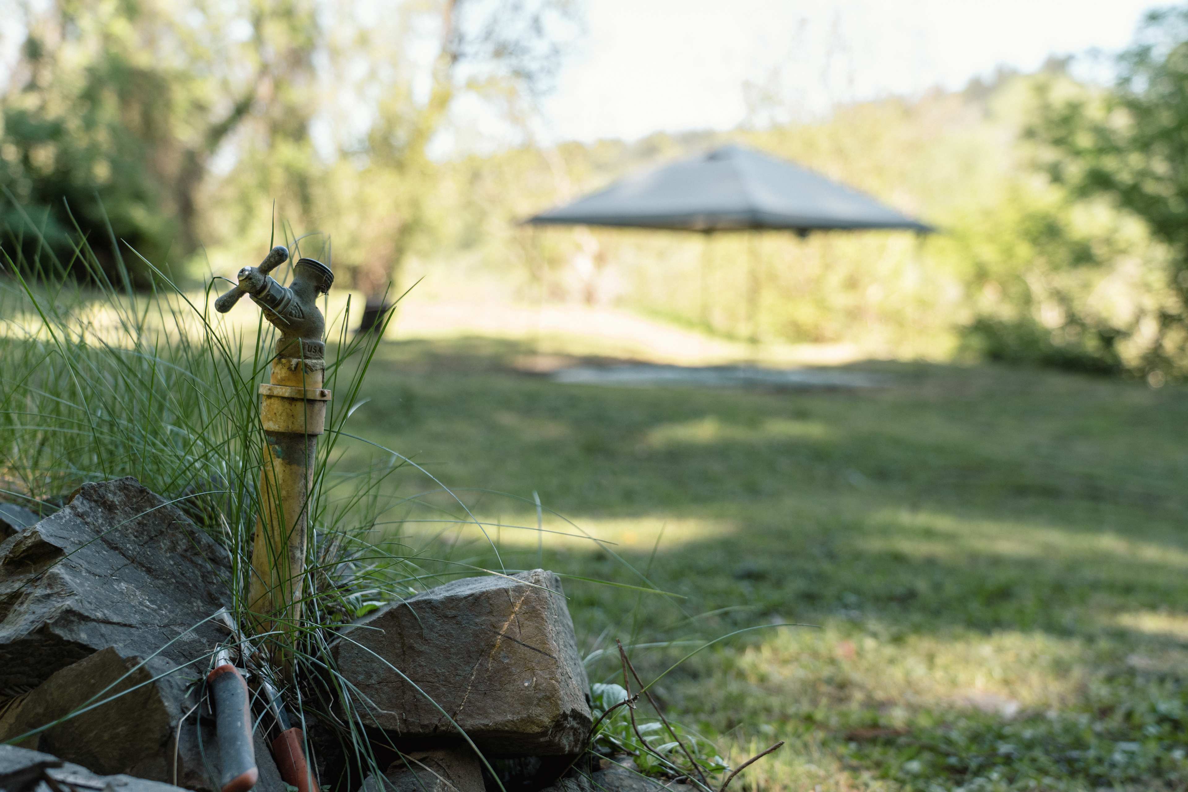 Spigot for bottom level campsite