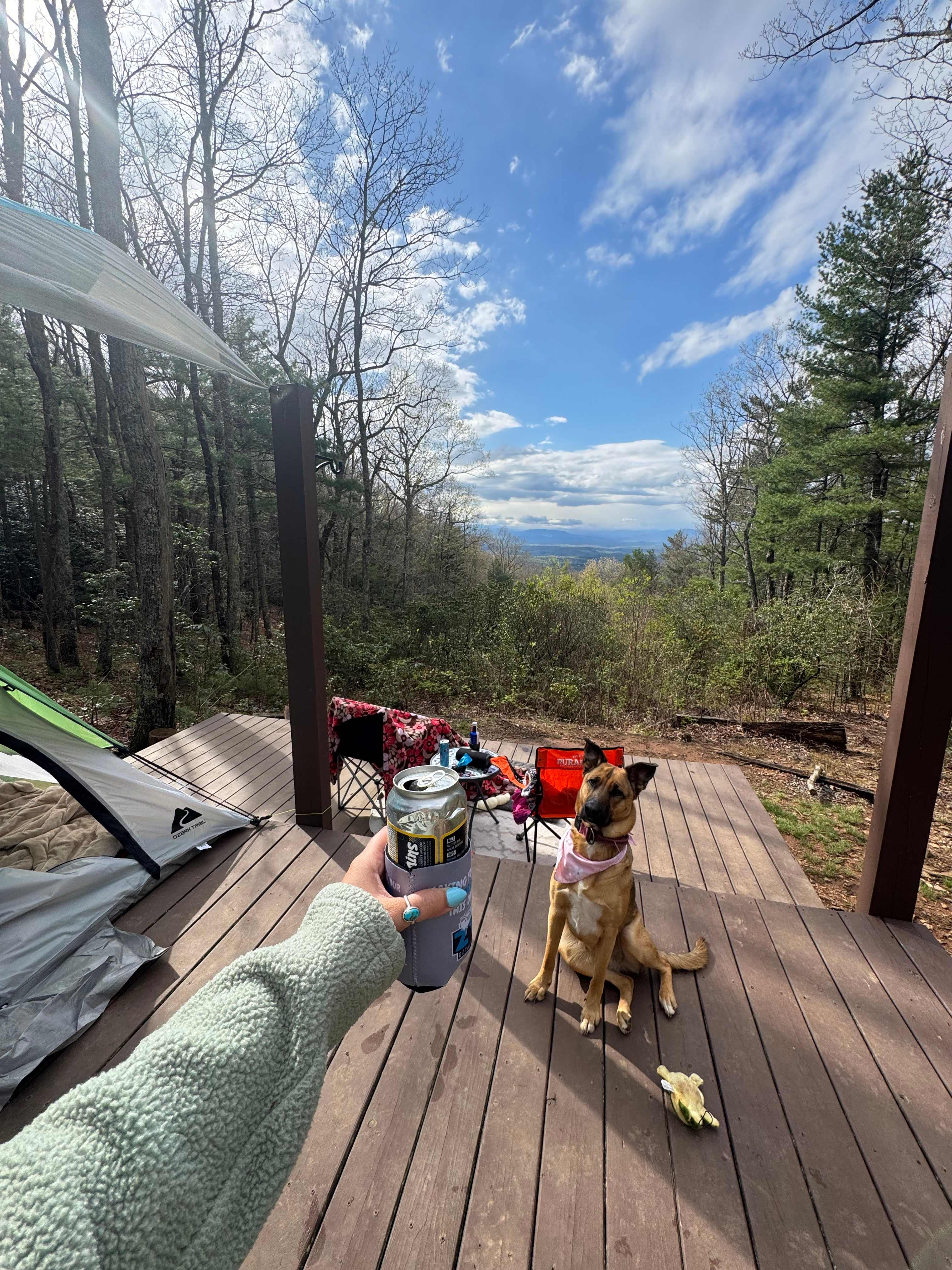 Remote Mountain Camping Platform